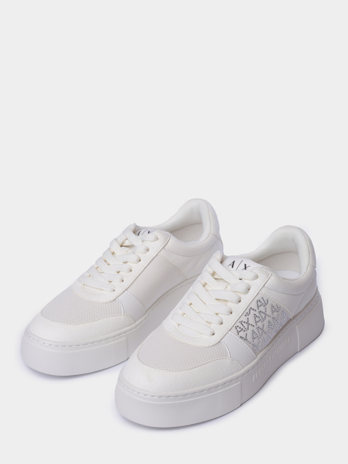 Кеды Armani Exchange XW002788 AF23057 U6223 белые женские — купить в интернет-магазине Verdistore