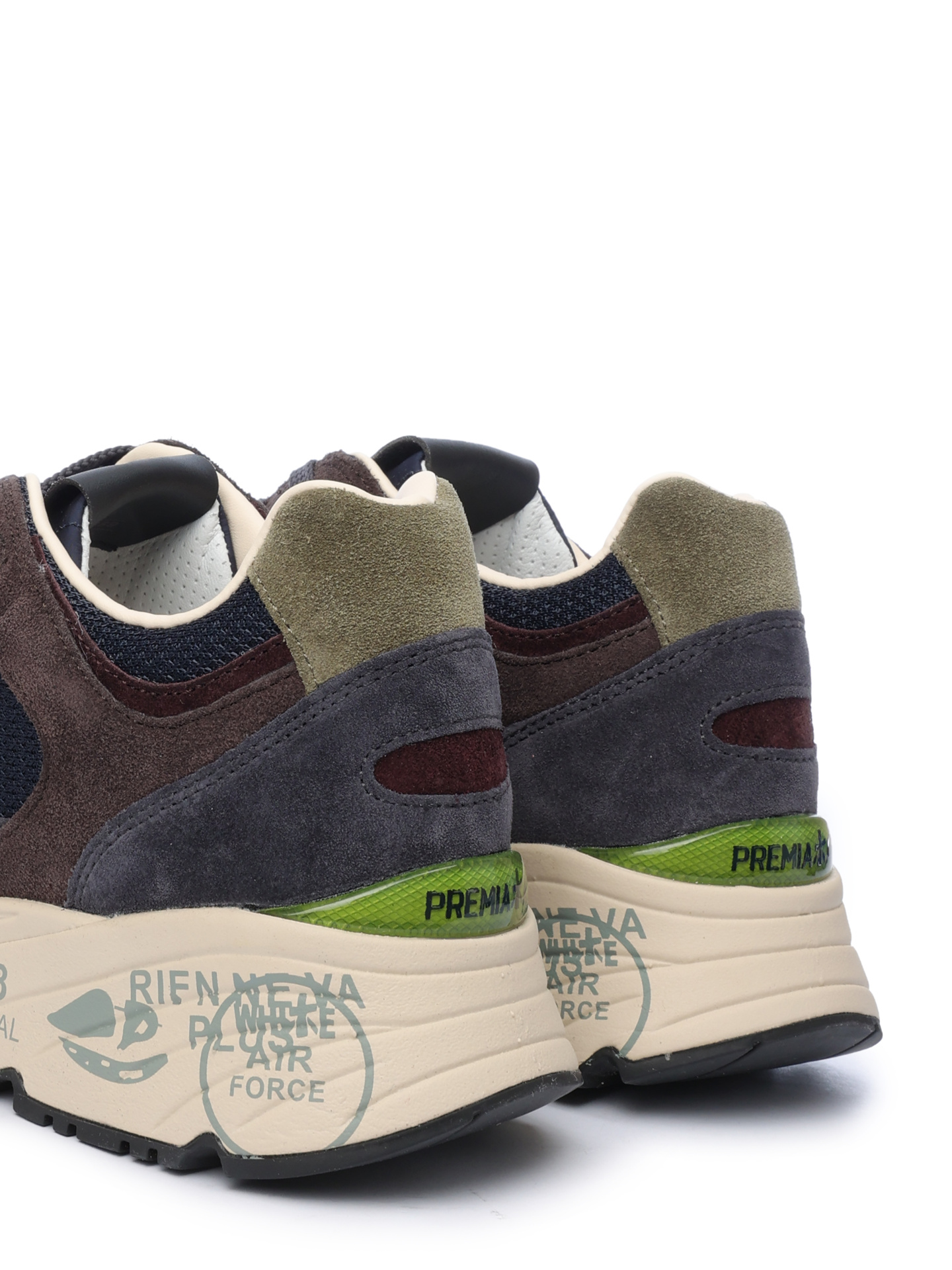 Кроссовки на белой подошве тканевые с замшевыми вставками — купить в интернет-магазине Verdistore