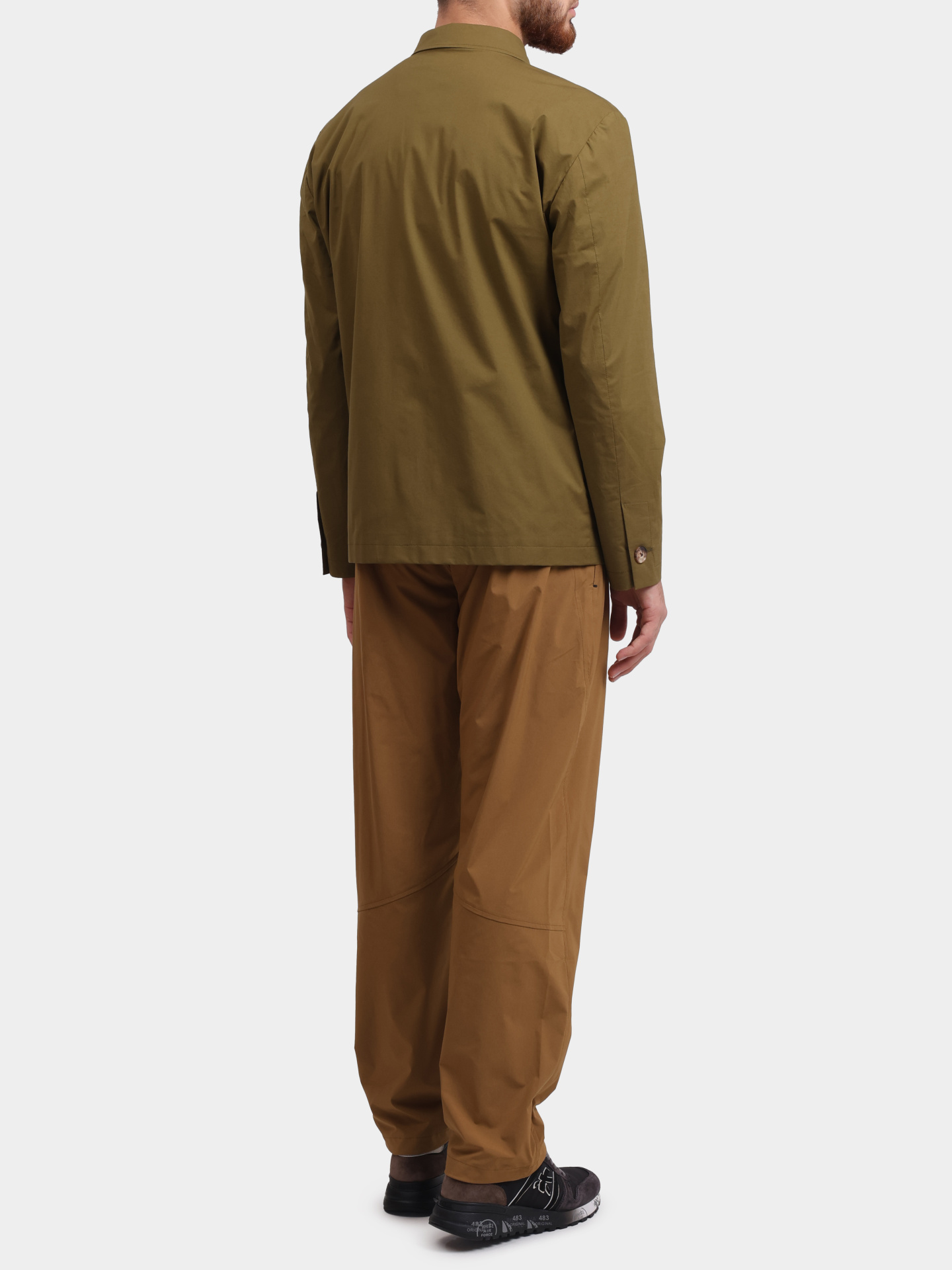 Рубашка EQANSEL SK62427 500 оливковая хлопковая — купить в интернет-магазине Verdistore