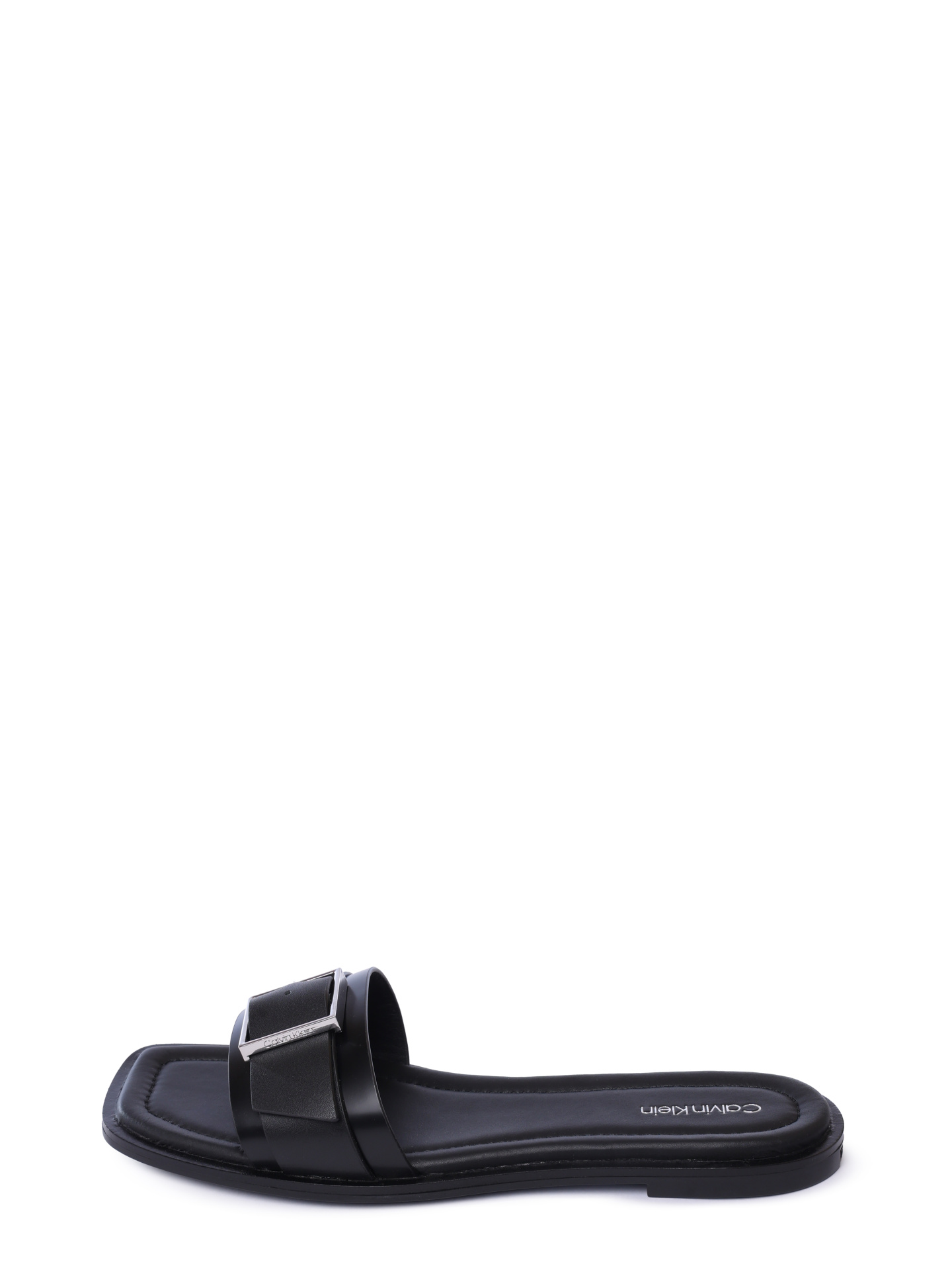 Шлепанцы Calvin Klein HW0HW02490 BEH черные женские из кожи — купить в интернет-магазине Verdistore