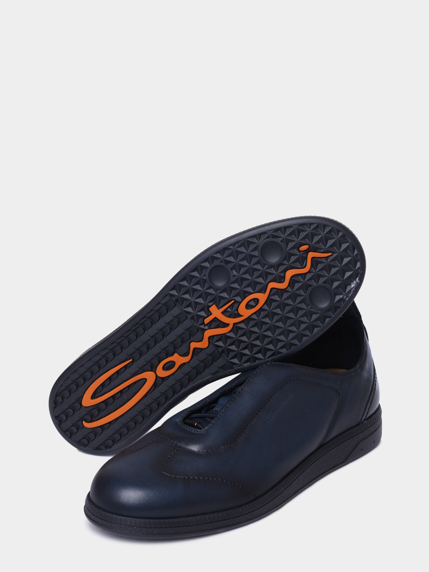 Кеды Santoni MBPG22109OCAKOILU59 кожаные мужские — купить в интернет-магазине Verdistore