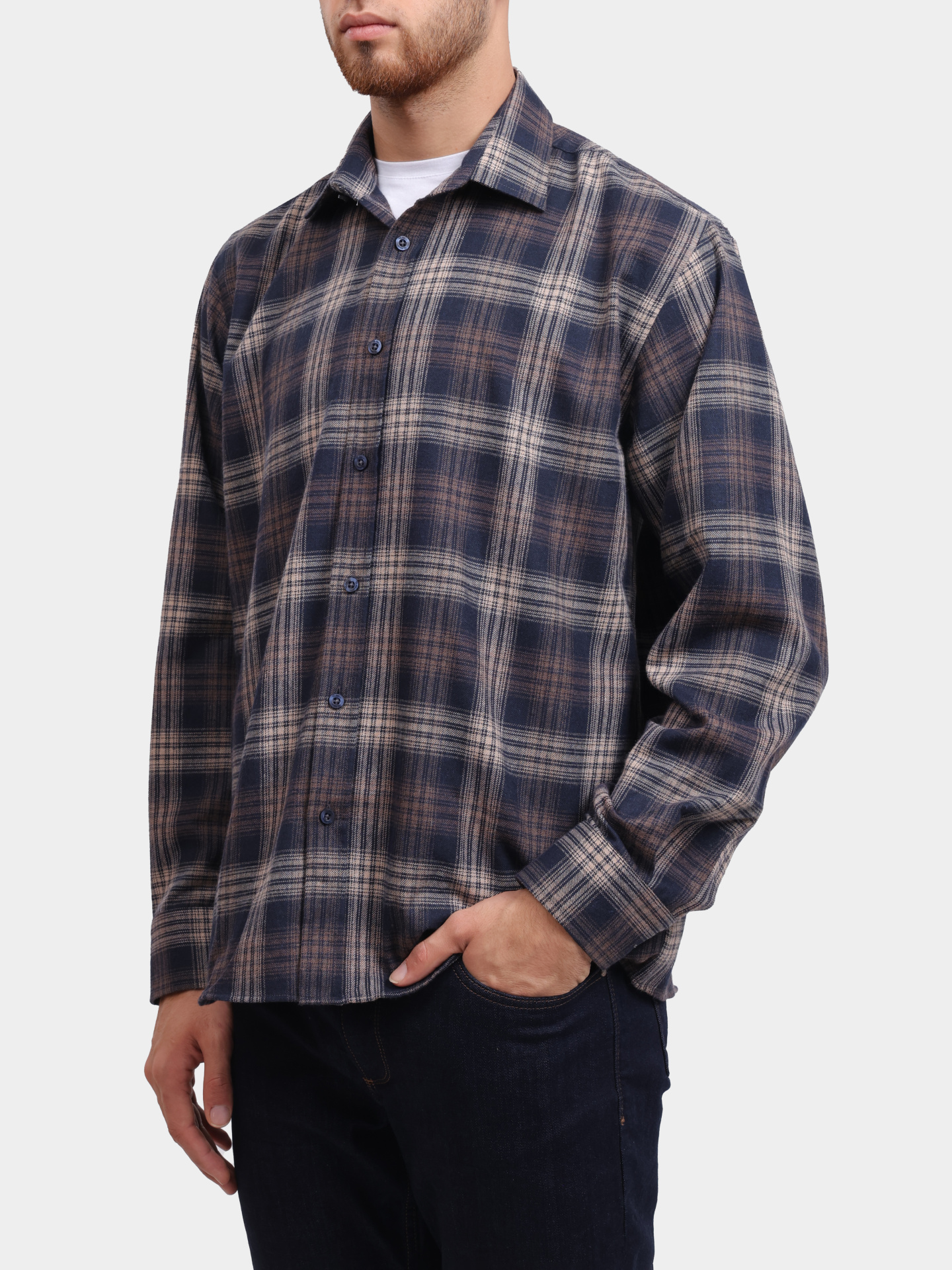 Рубашка Pantamo 4322-317-12 клетчатая мужская — купить в интернет-магазине Verdistore