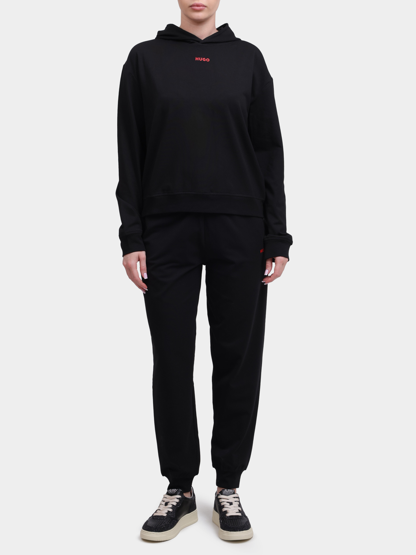 Брюки спортивные Hugo 50490578 001 черные женские — купить в интернет-магазине Verdistore