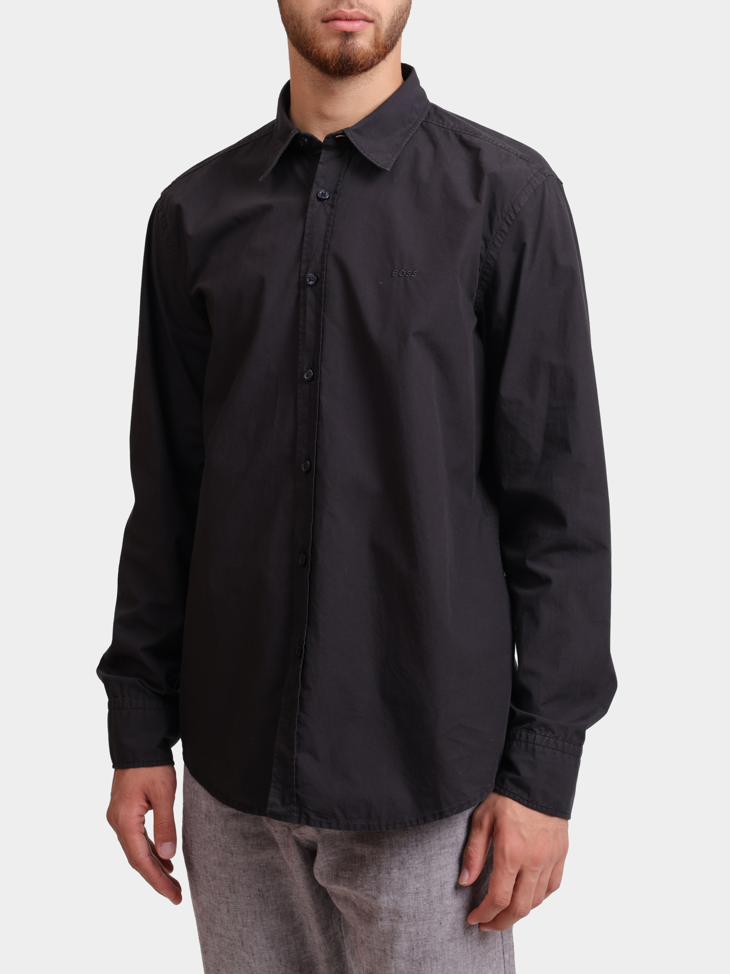 Рубашка Boss Relegant_6_M 10260284 01 50518304 001 хлопковая мужская  — купить в интернет-магазине Verdistore