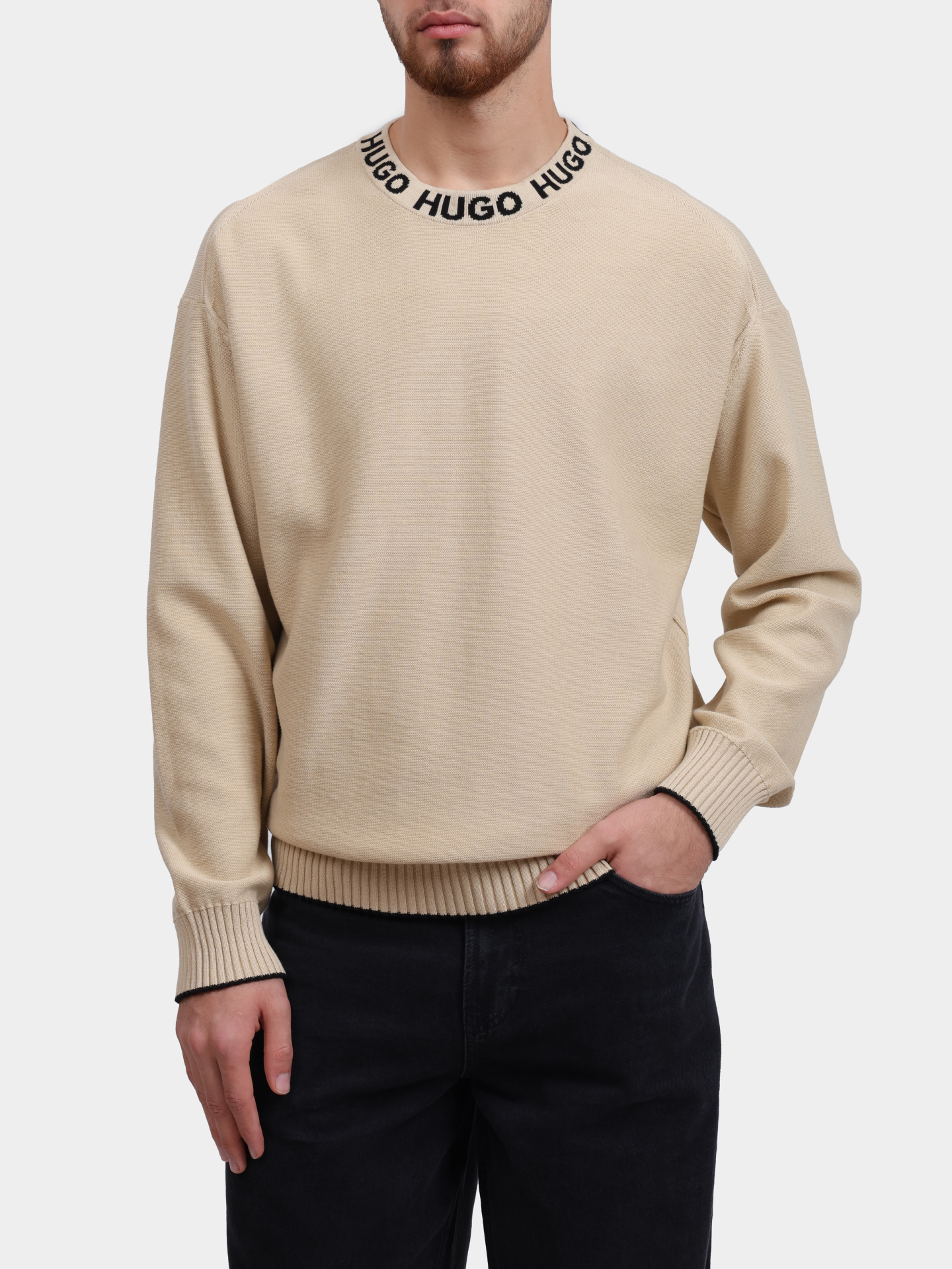 Джемпер Hugo 50474813 285 хлопковый мужской — купить в интернет-магазине Verdistore