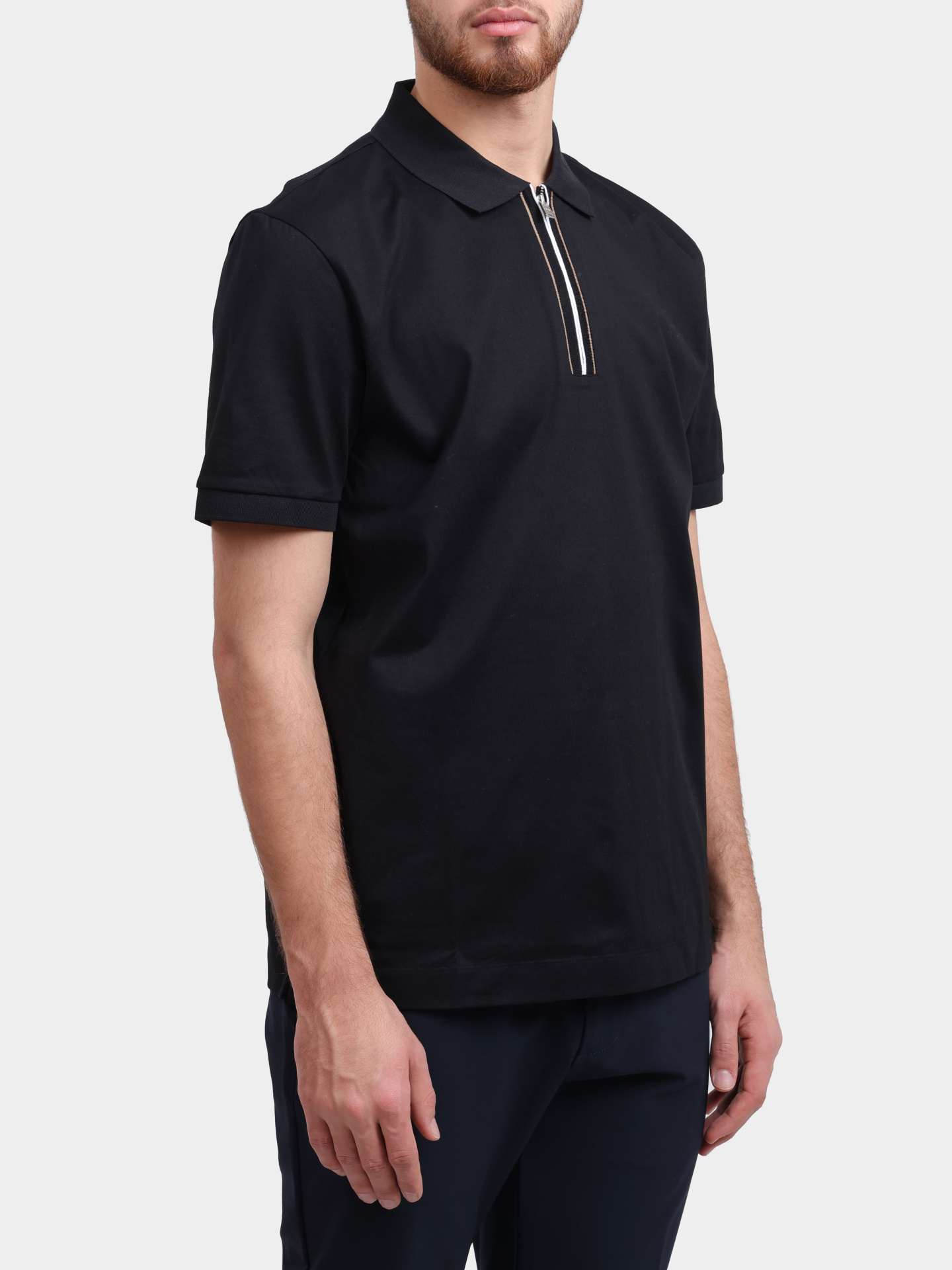 Поло Boss 50543880 001 черное мужское — купить в интернет-магазине Verdistore