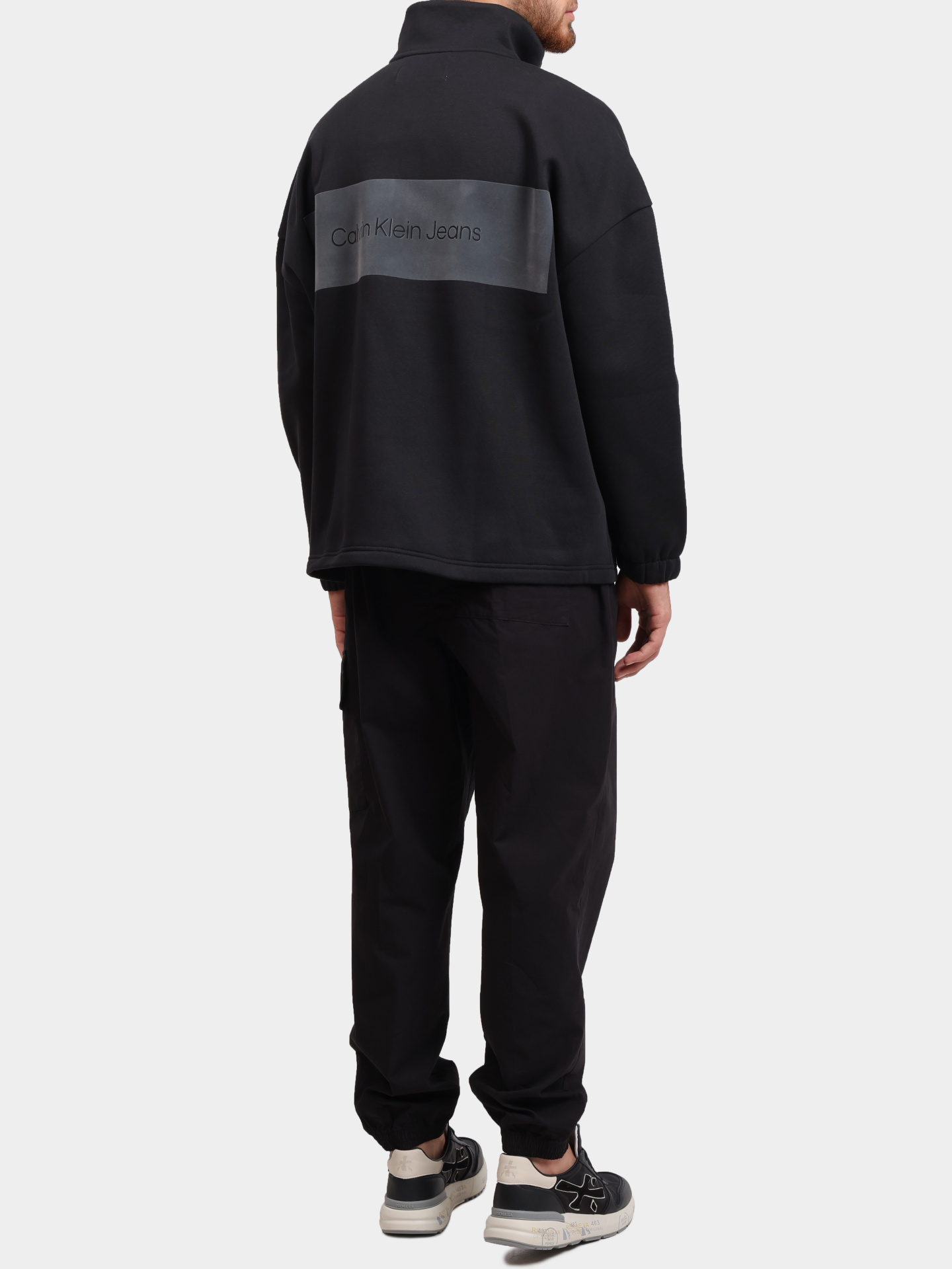 Джоггеры Calvin Klein Jeans J30J325616 BEH хлопковые мужские — купить в интернет-магазине Verdistore