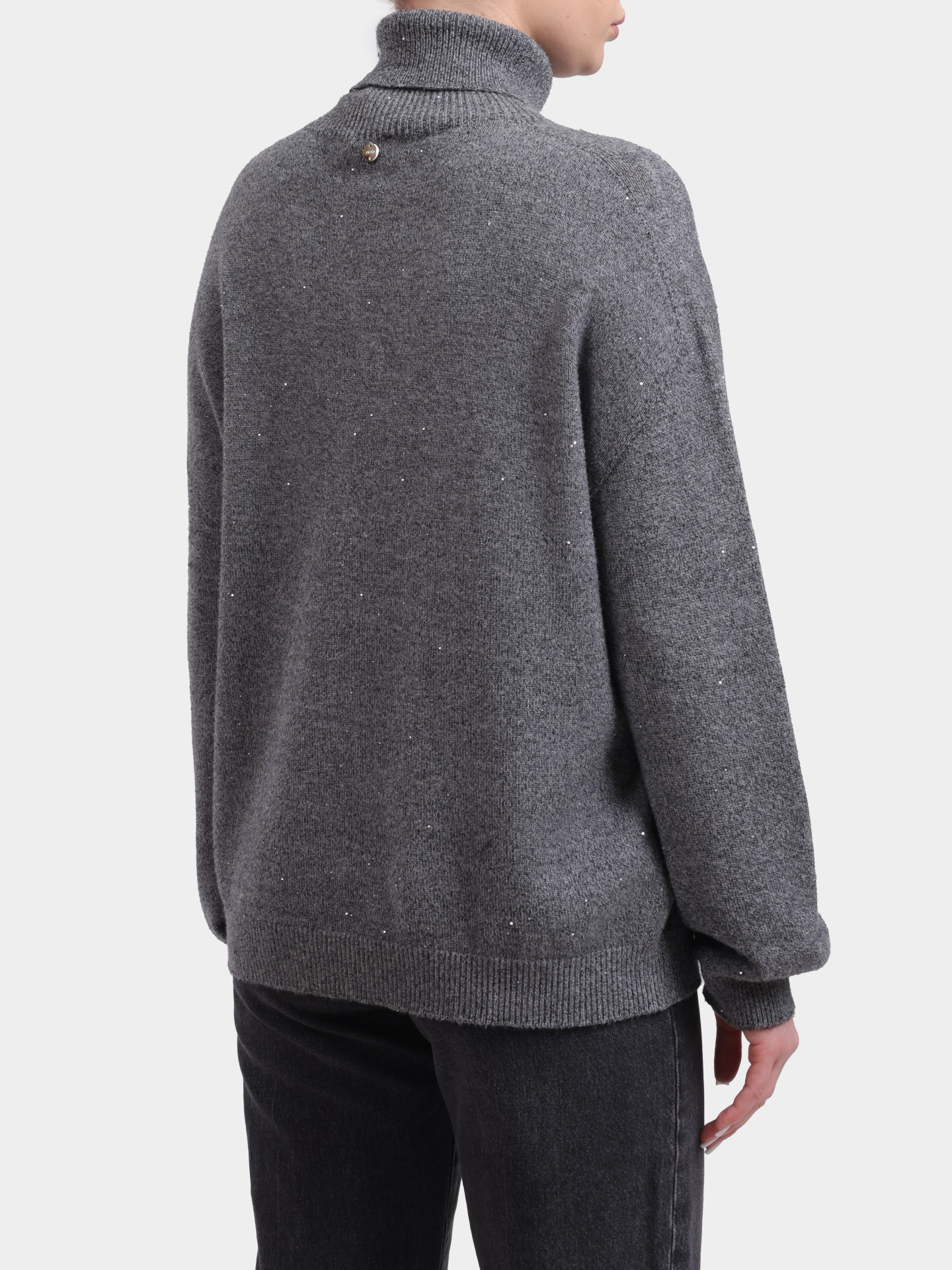 Свитер Liu-Jo MF5234 MA27R 04485 серый женский с пайетками — купить в интернет-магазине Verdistore