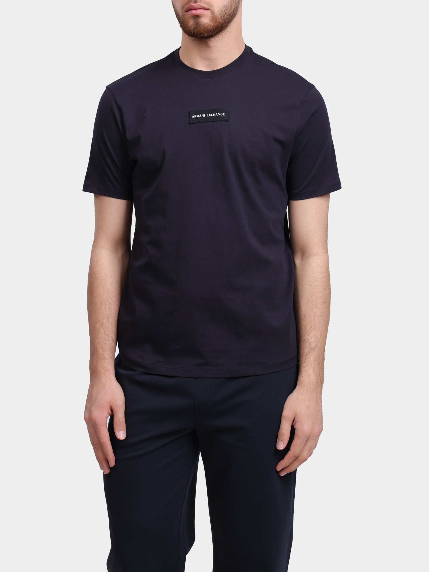 Футболка Armani Exchange XM002471 AF10356 UB101 темно-синяя мужская — купить в интернет-магазине Verdistore