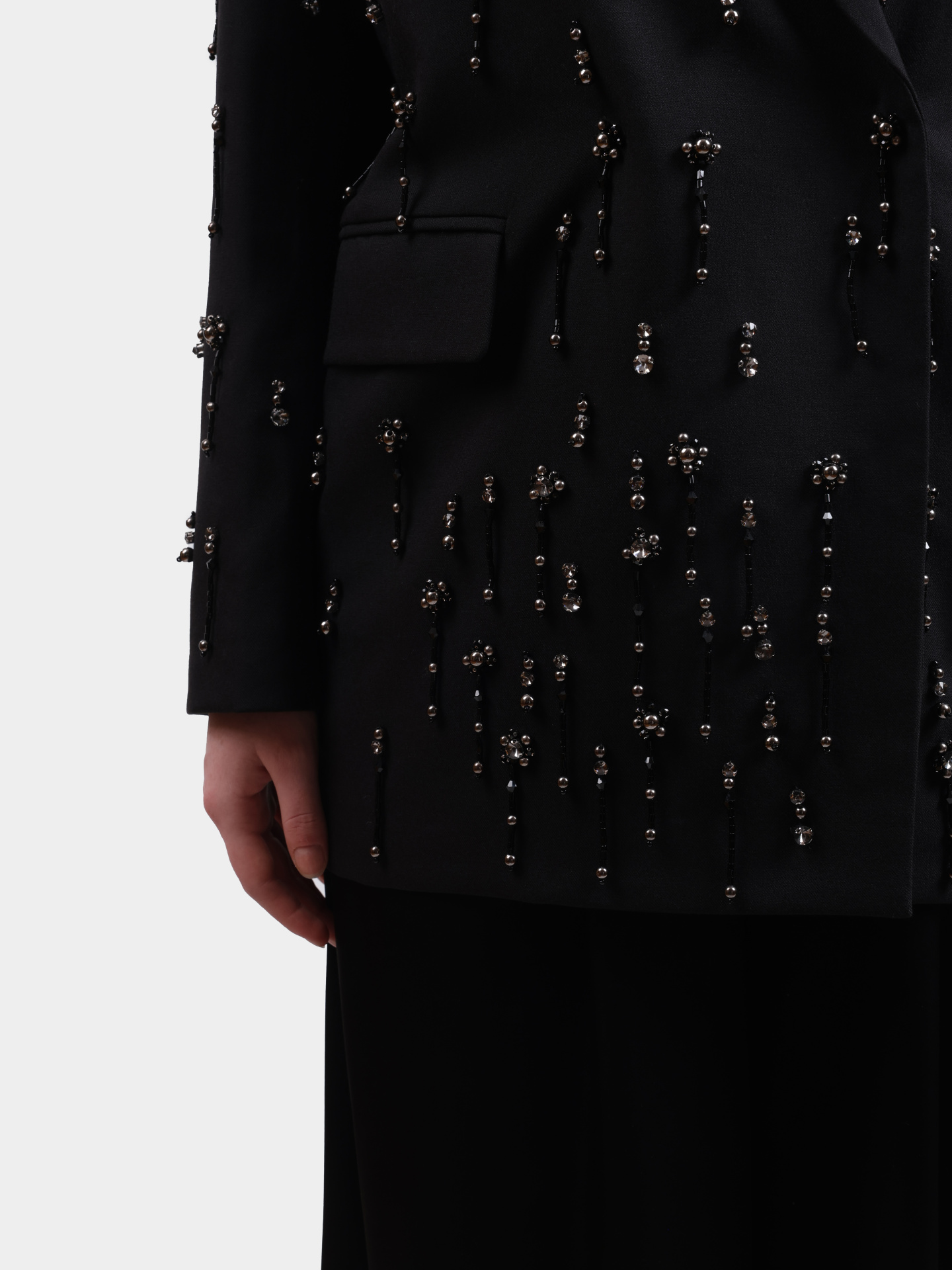 Жакет Pinko 105411 A2PN Z99 черный женский с бисером — купить в интернет-магазине Verdistore