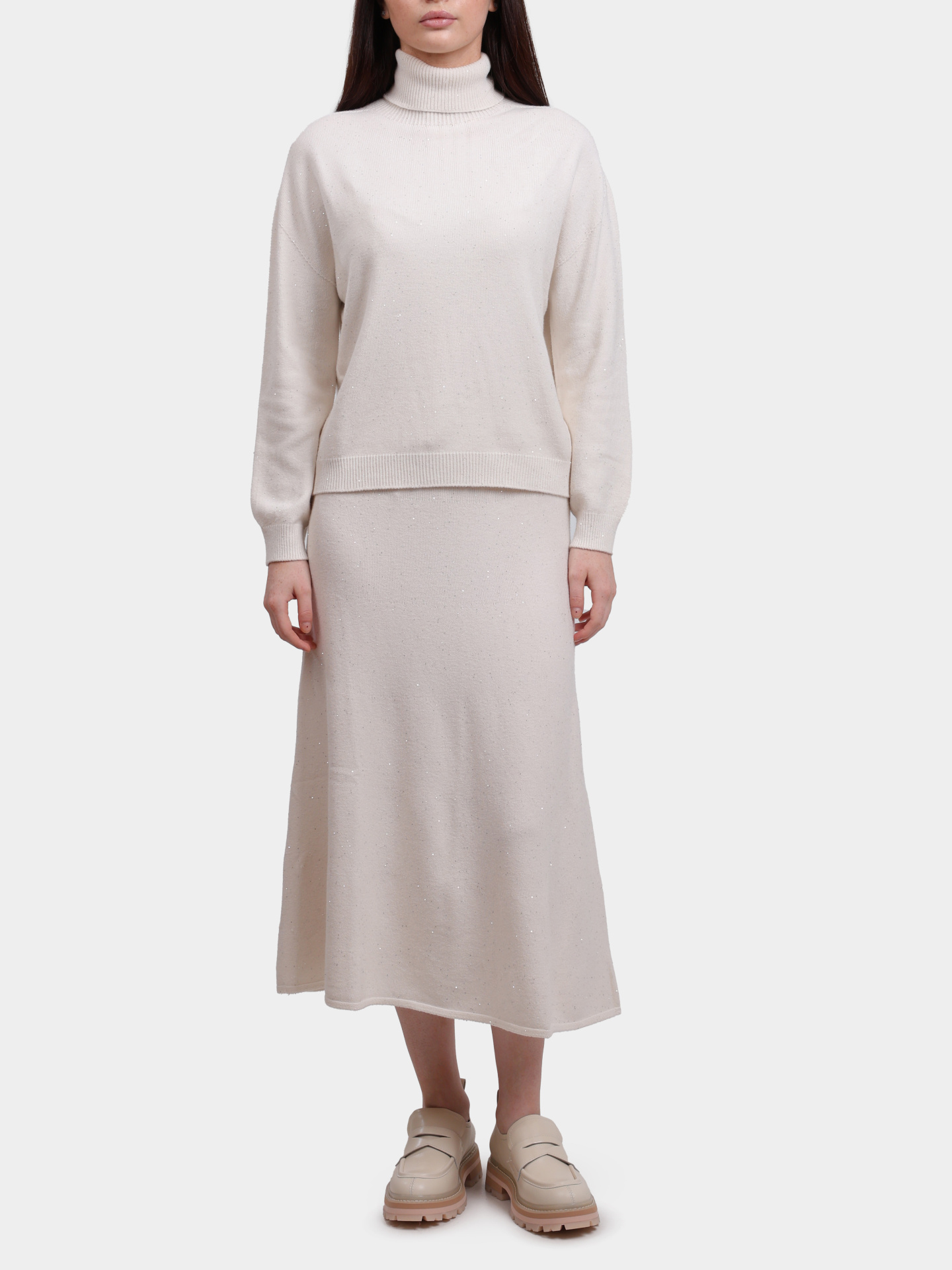 Свитер Liu-Jo MF5234 MA27R W9167 белый женский с пайетками — купить в интернет-магазине Verdistore