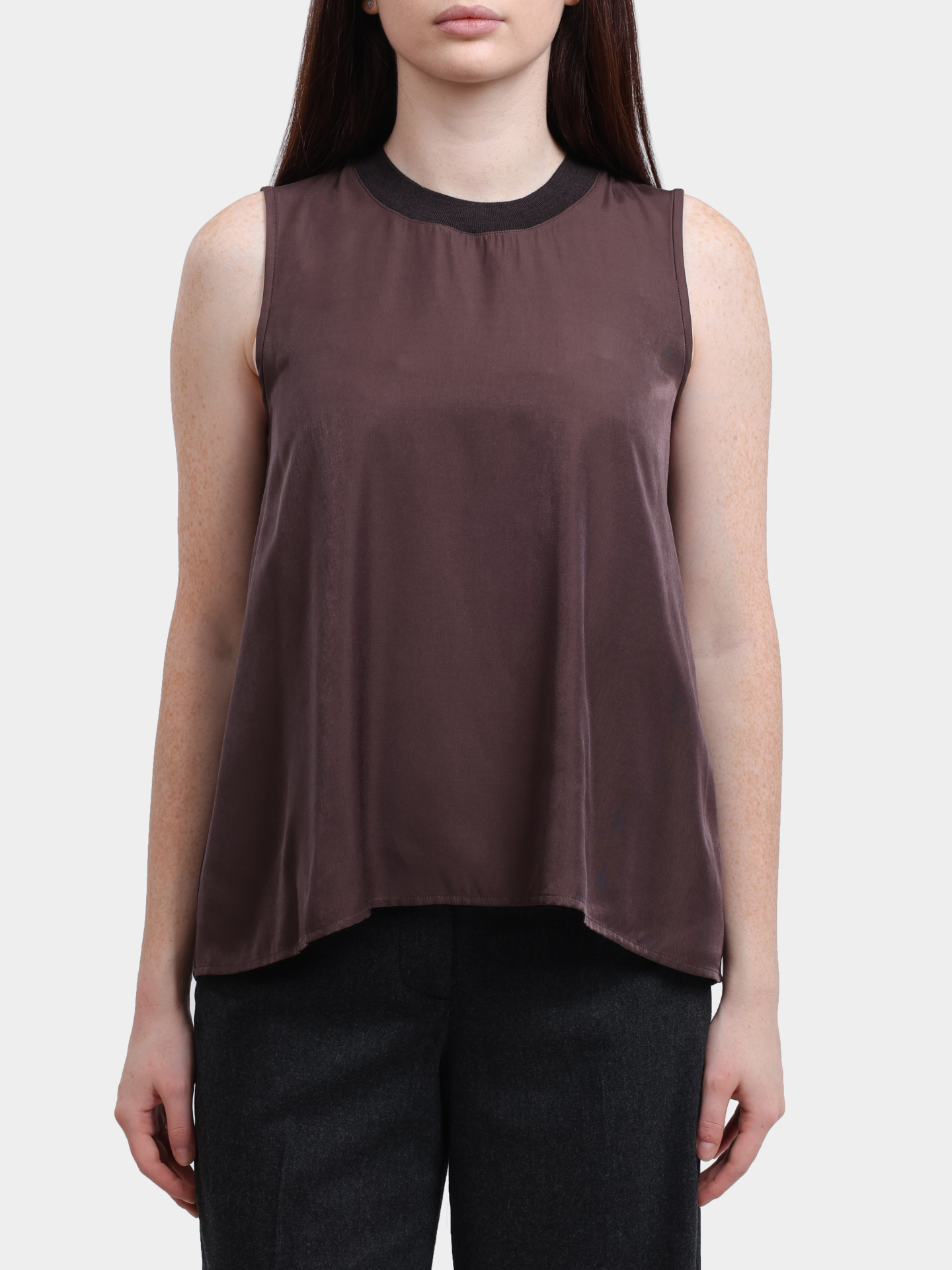 Топ Peserico S08451 6644D 51D коричневый женский — купить в интернет-магазине Verdistore