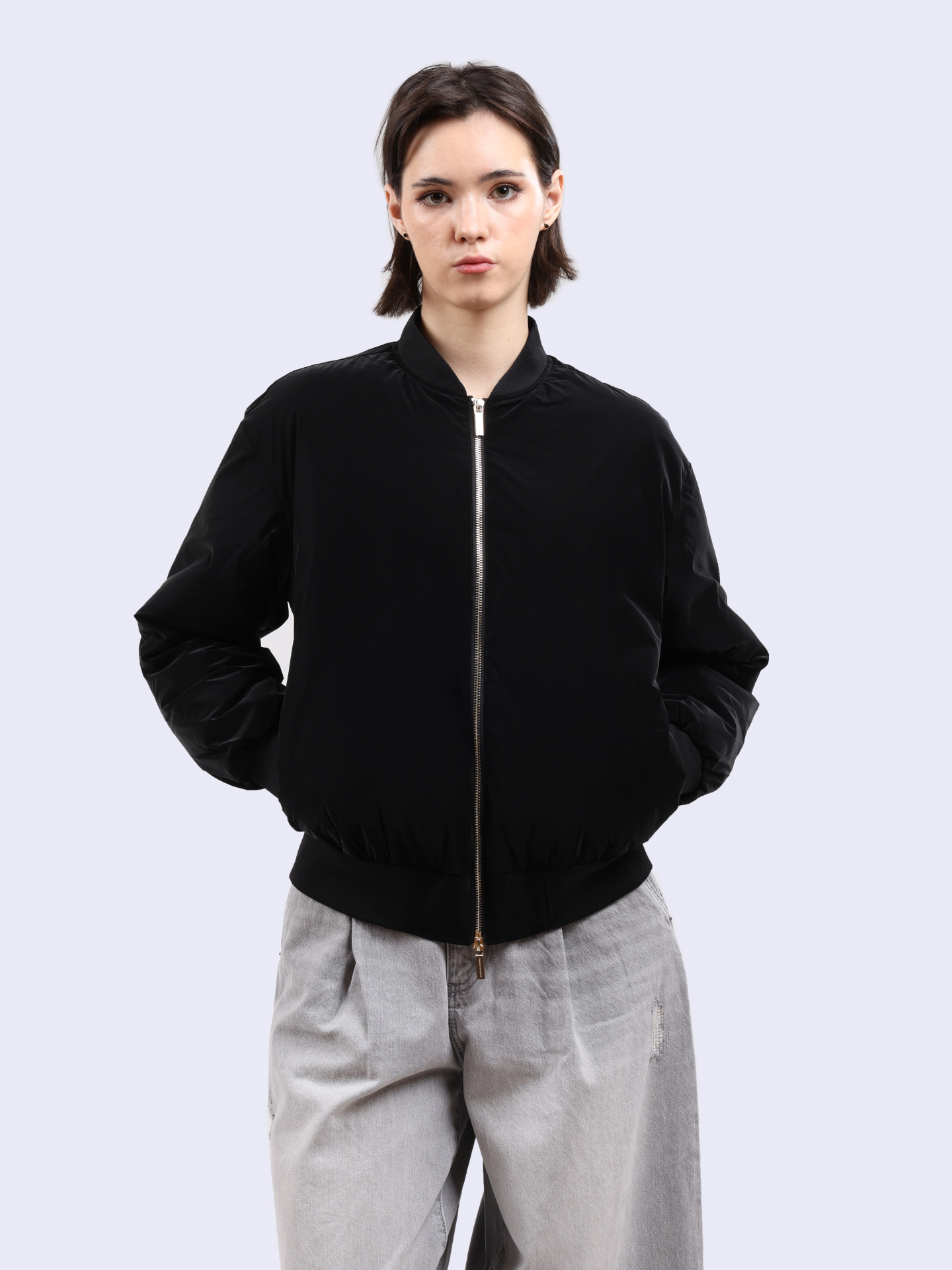 Бомбер Armani Exchange 6DYB63 YN6YZ 1200 черный женский из бархата — купить в интернет-магазине Verdistore