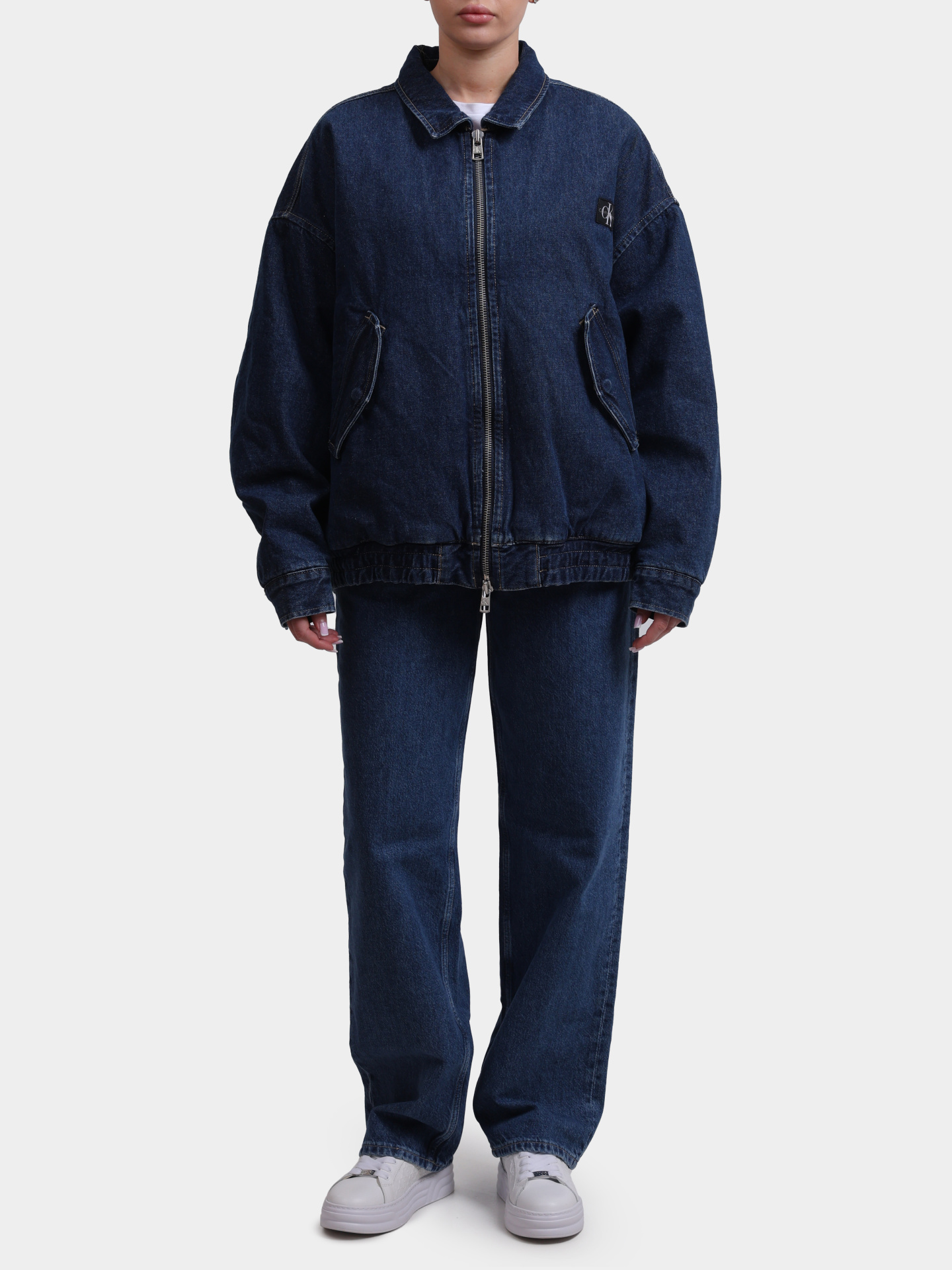 Куртка Calvin Klein Jeans J20J224717 1BJ джинсовая женская — купить в интернет-магазине Verdistore