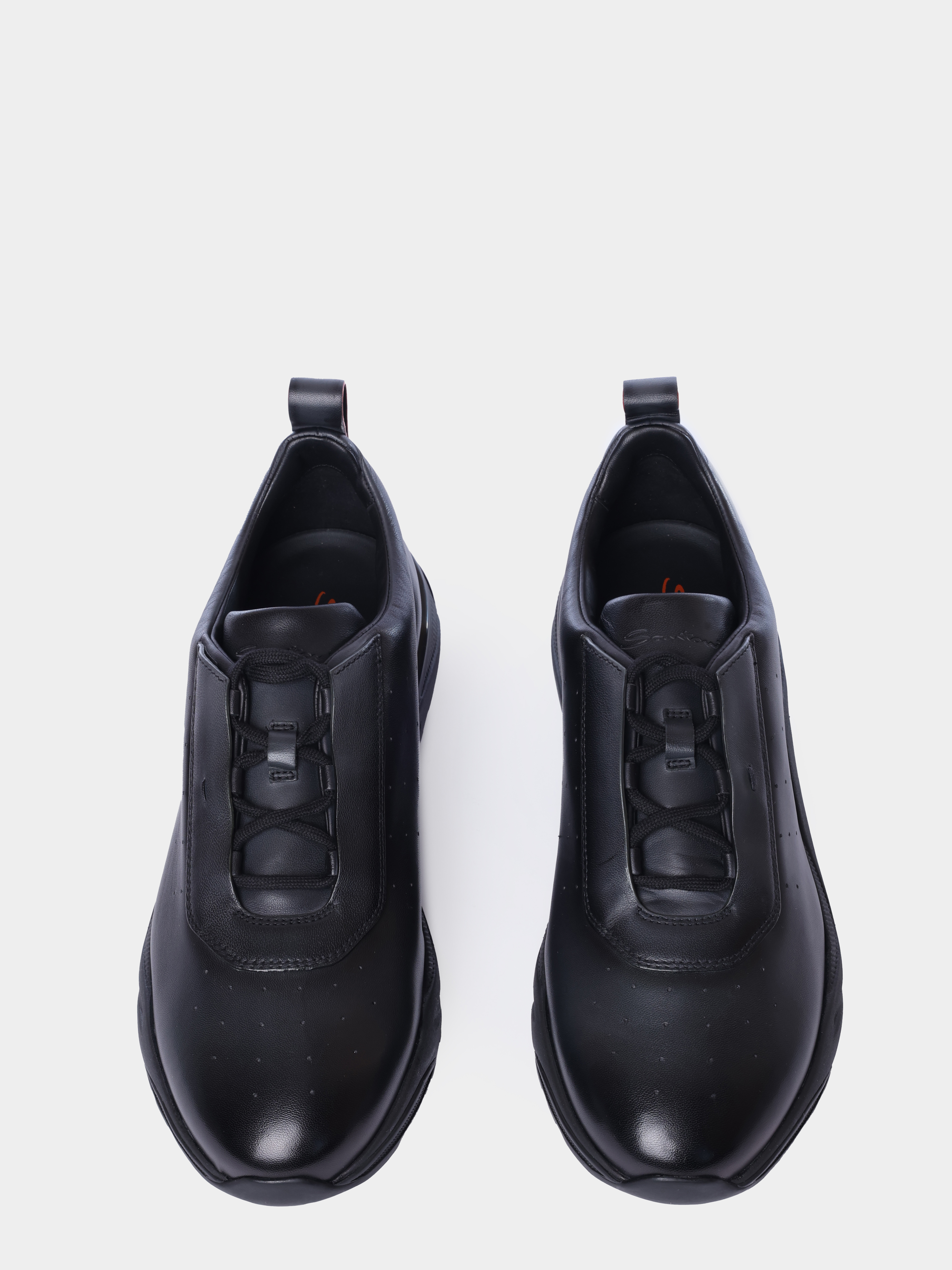 Кроссовки Santoni MBIG22027NERTGONG62 кожаные мужские — купить в интернет-магазине Verdistore