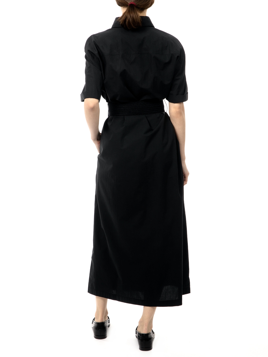 Платье Brunello Cucinelli MH127AFM24 C101 хлопковое женское с поясом — купить в интернет-магазине Verdistore