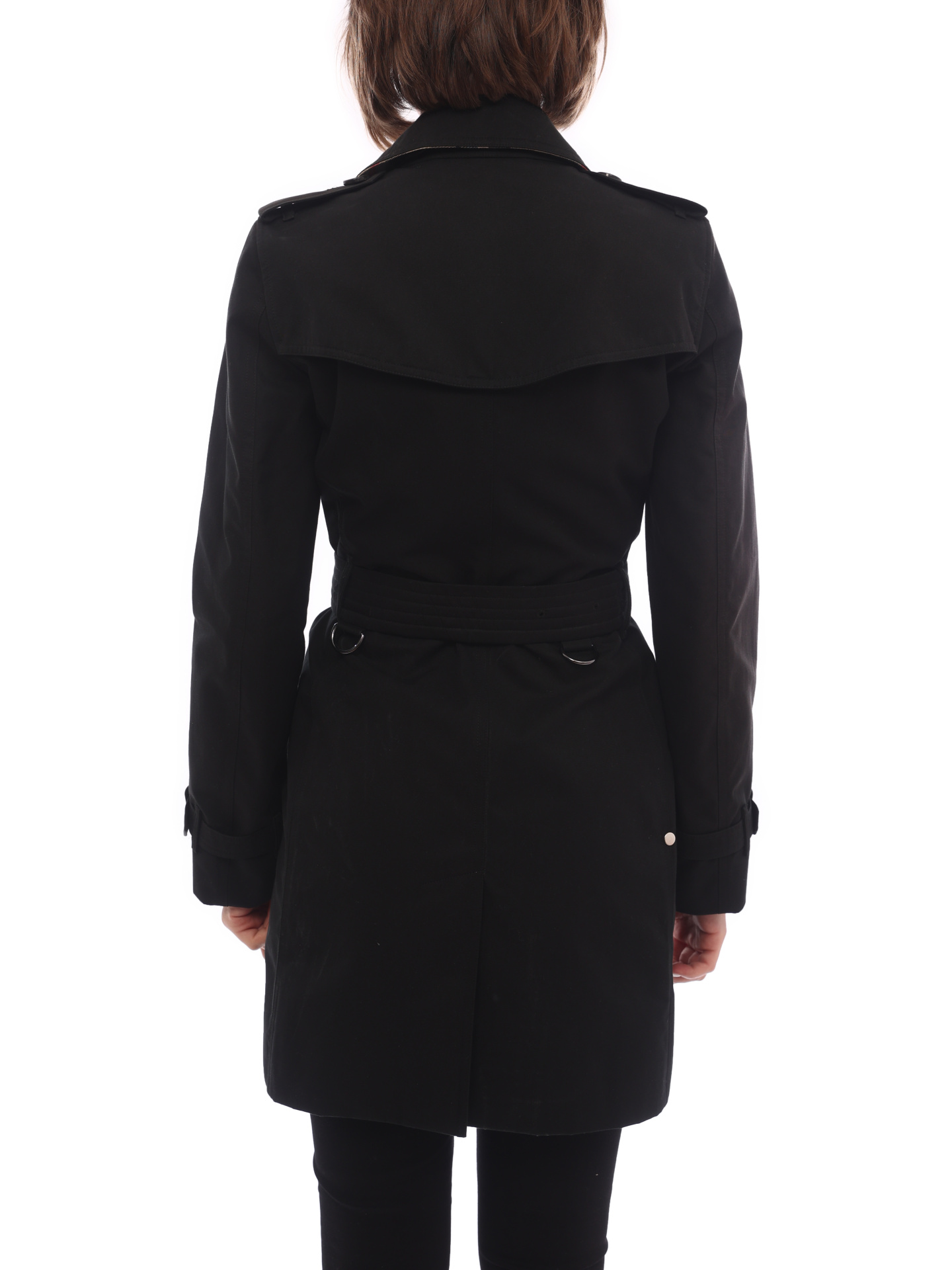 Плащ Burberry 3900459 черный женский — купить в интернет-магазине Verdistore