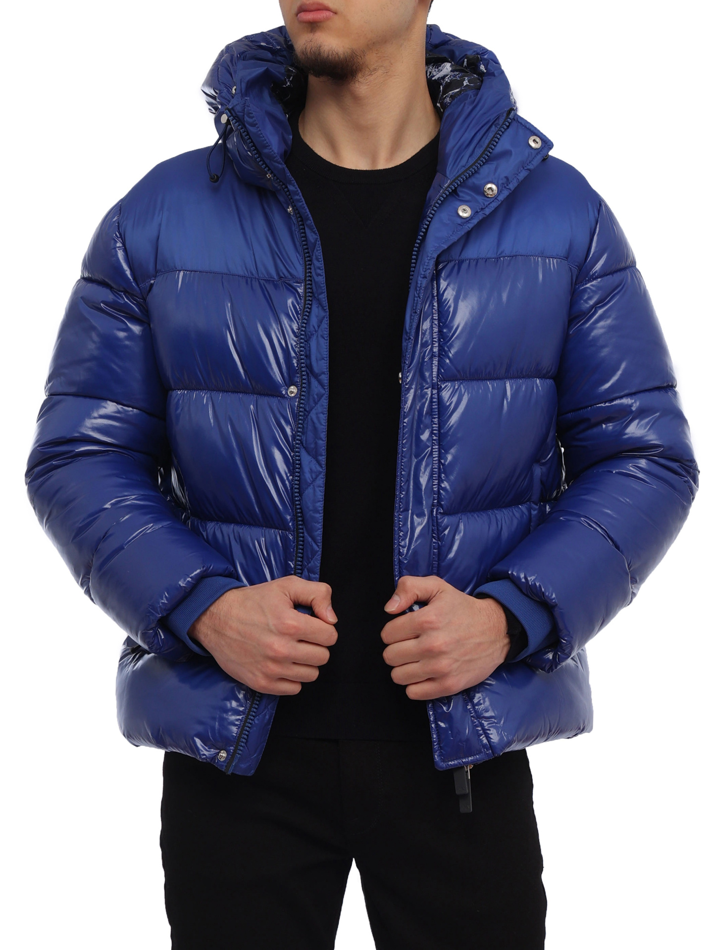 Пуховик Armani Exchange 6GZB13 B13 1510 укороченный мужской с логотипом на спине — купить в интернет-магазине Verdistore