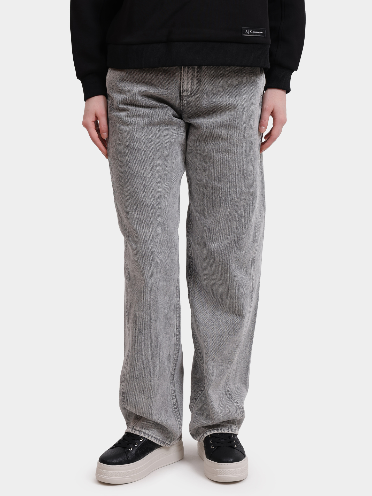 Джинсы Armani Exchange XW001404 AF16180 M8088 серые женские — купить в интернет-магазине Verdistore