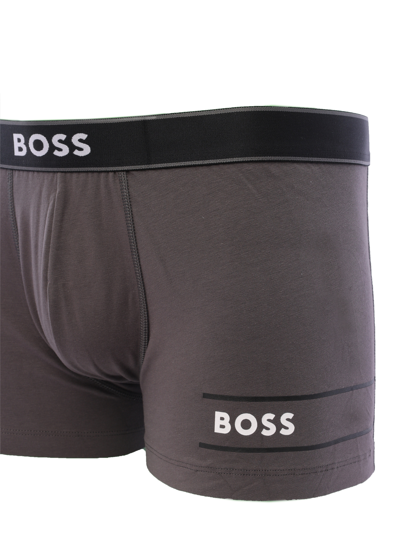 Трусы Boss 50508755 032 серые мужские с логотипом — купить в интернет-магазине Verdistore