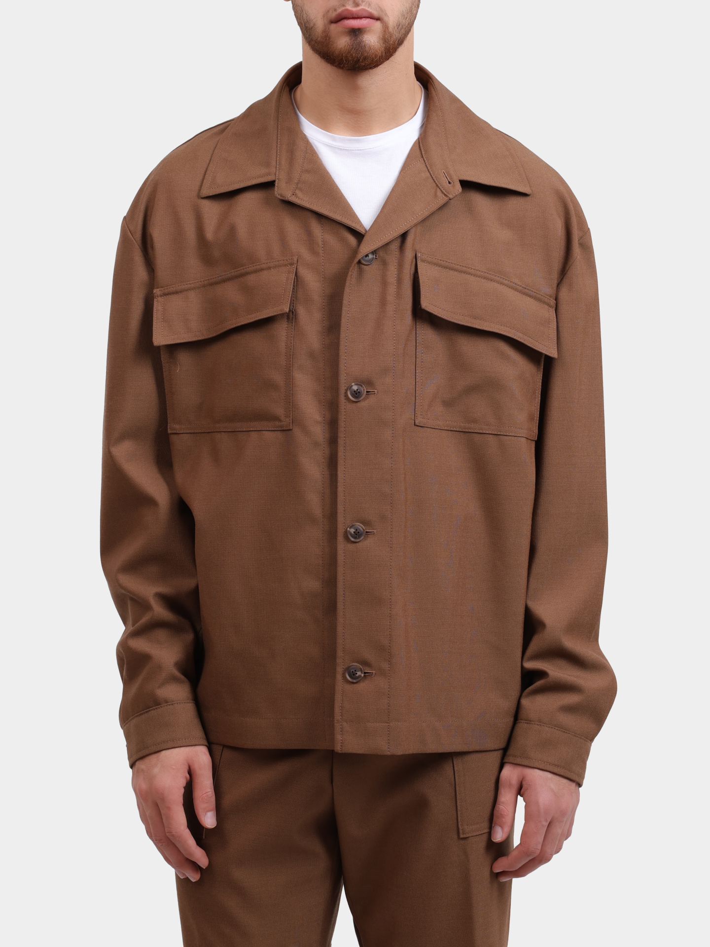 Куртка-рубашка Boss 50545810 217 коричневая мужская — купить в интернет-магазине Verdistore