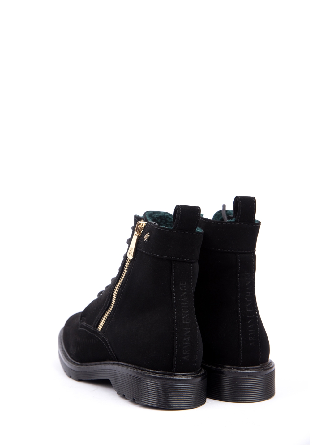Ботинки Armani Exchange XDN005 черные женские утеплённые — купить в интернет-магазине Verdistore