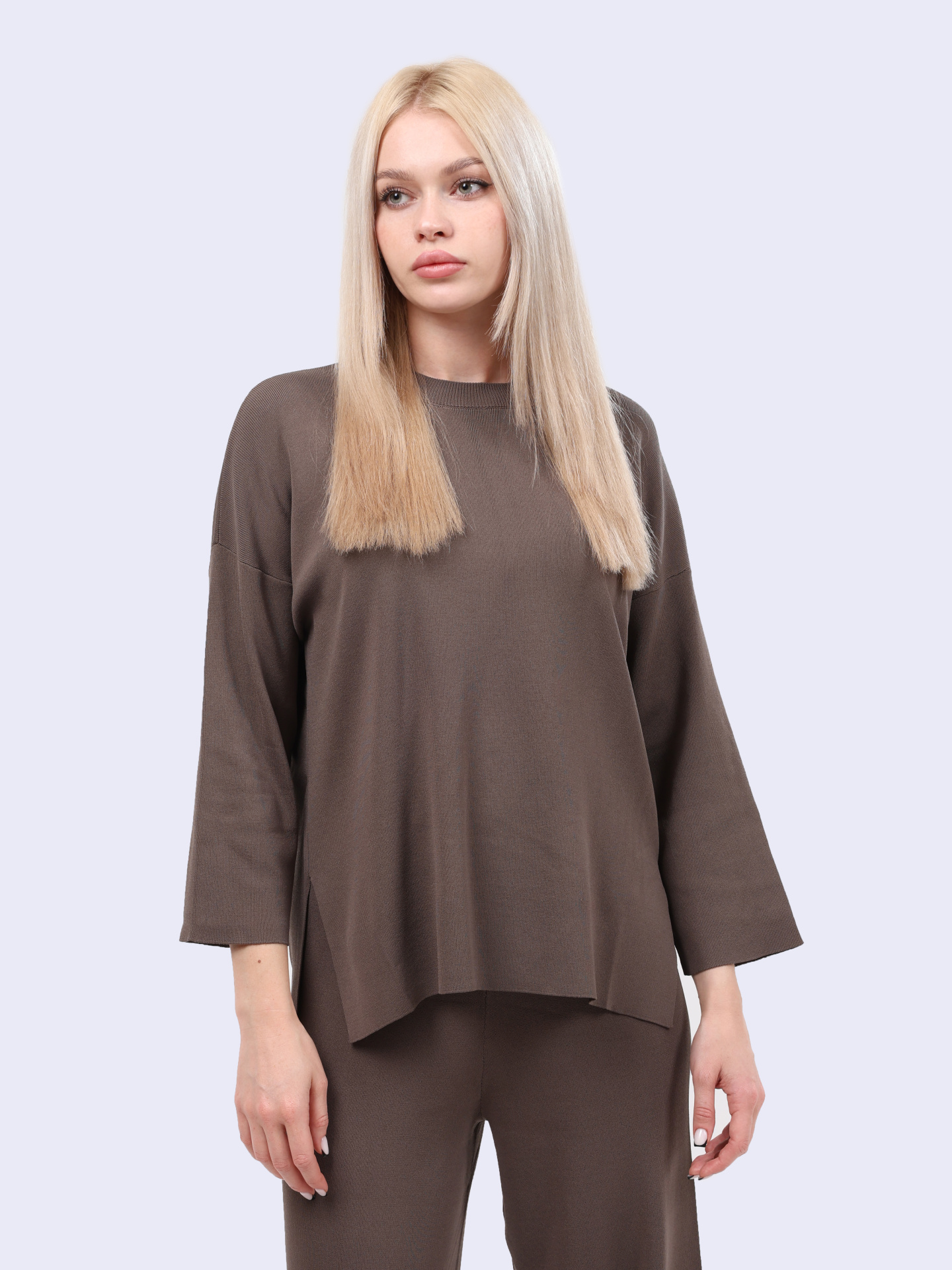 Свитер Alpha Studio AD-8171C 2171 коричневый женский — купить в интернет-магазине Verdistore