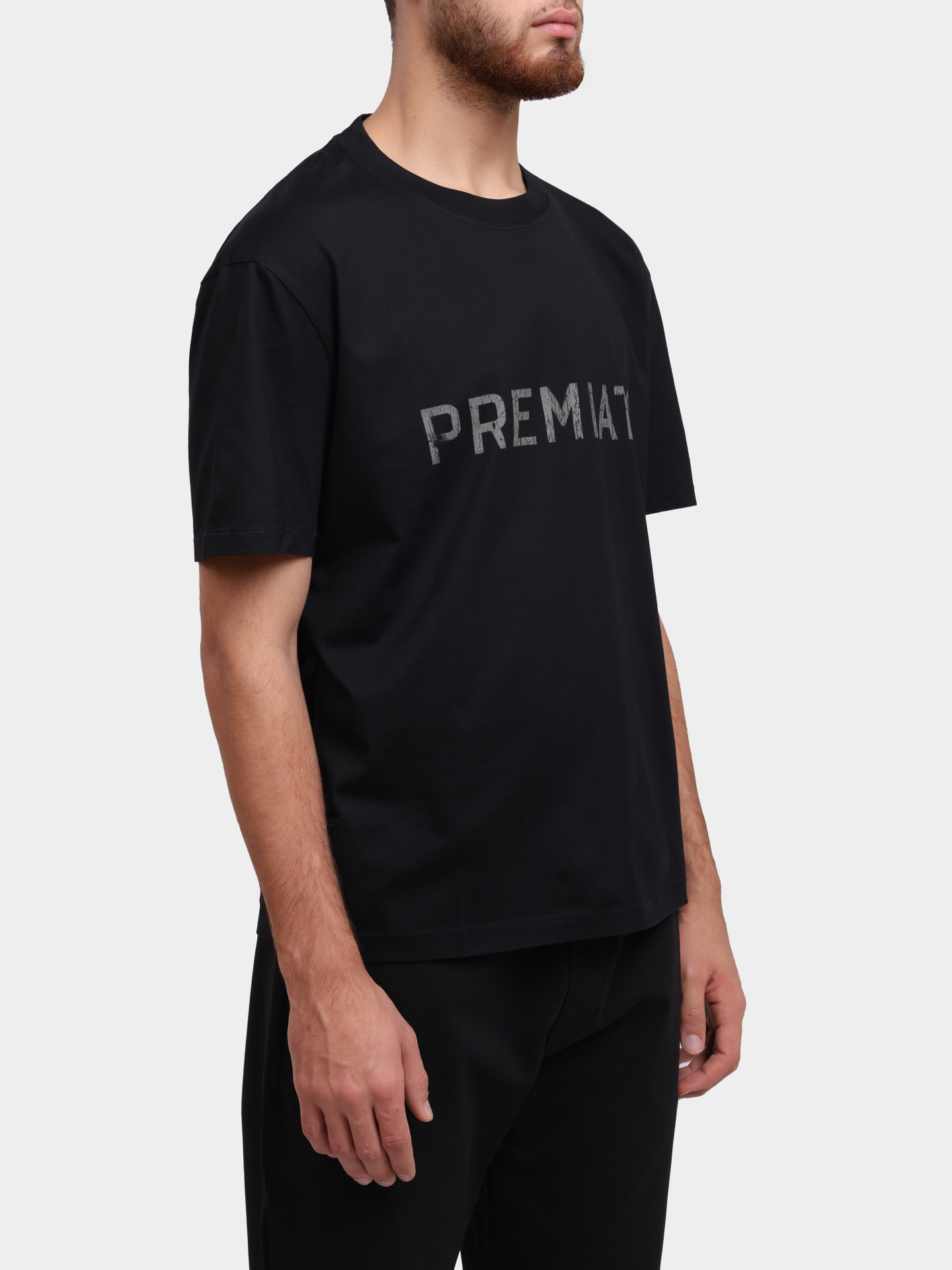 Футболка Premiata PA1030 BLACK хлопковая мужская с логотипом — купить в интернет-магазине Verdistore