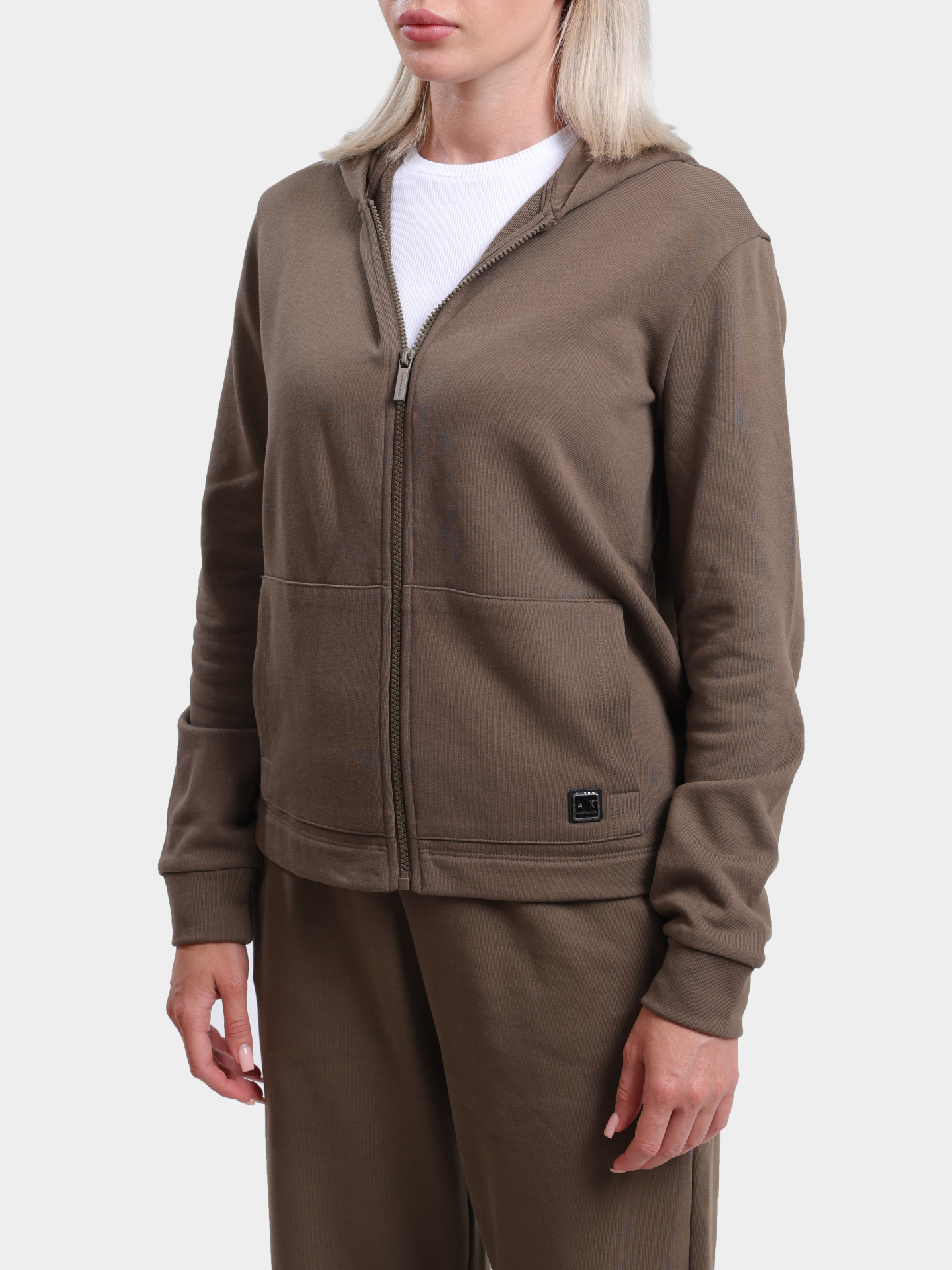 Мастерка Armani Exchange XW000088 AF10172 U6199 коричневая женская — купить в интернет-магазине Verdistore