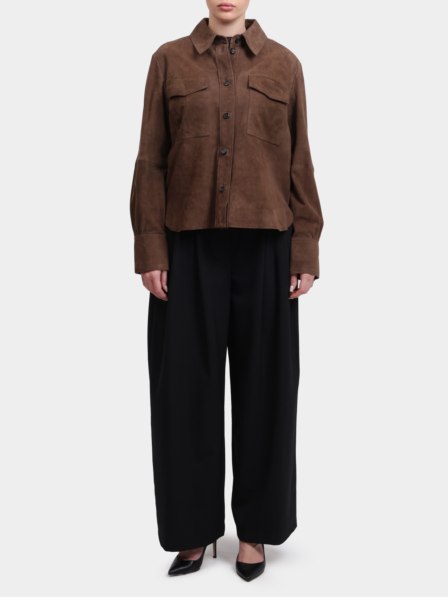 Рубашка GIOCO 001 коричневая женская  — купить в интернет-магазине Verdistore