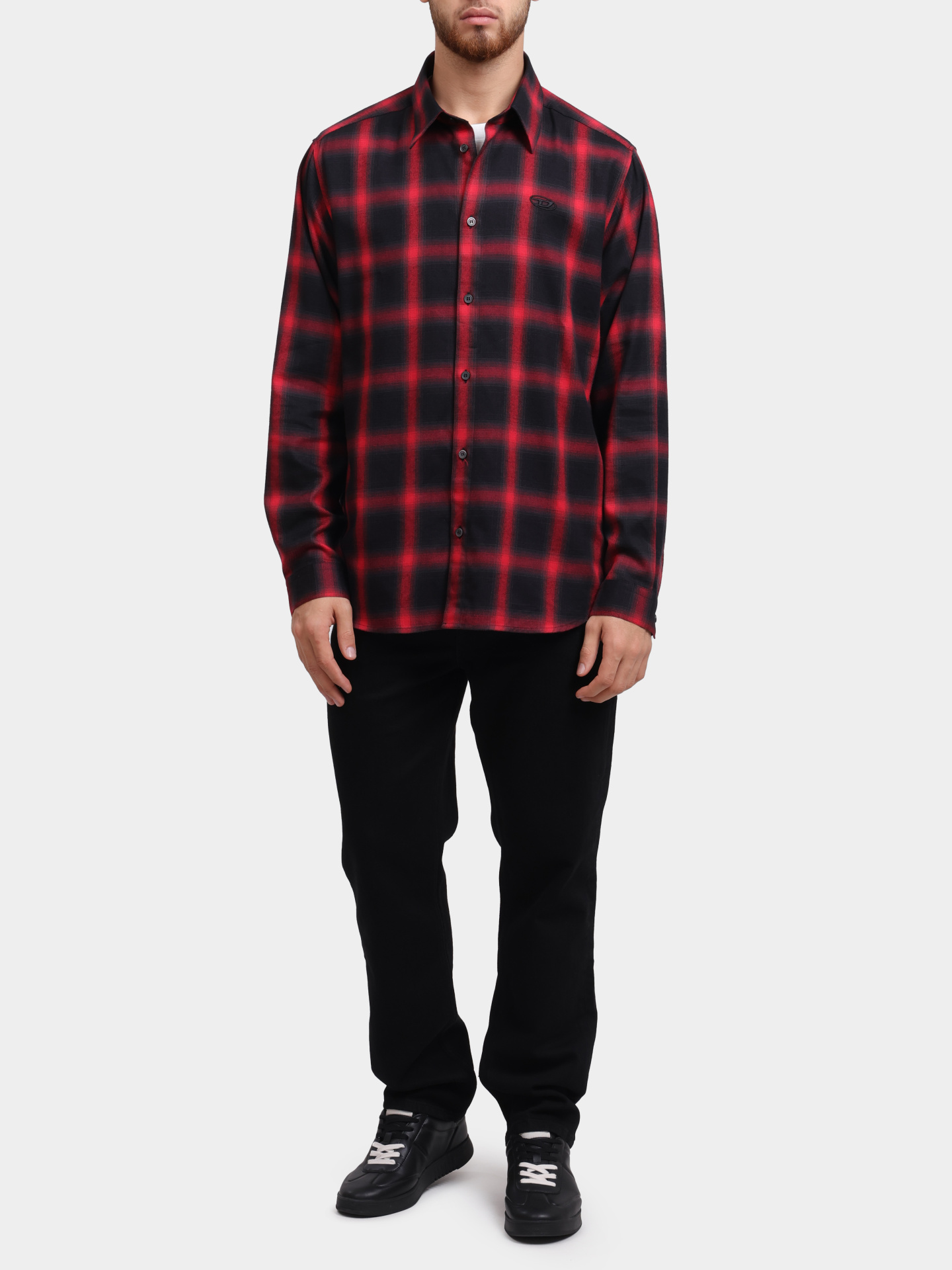 Рубашка Diesel A185020HGBT9XXA клетчатая мужская — купить в интернет-магазине Verdistore