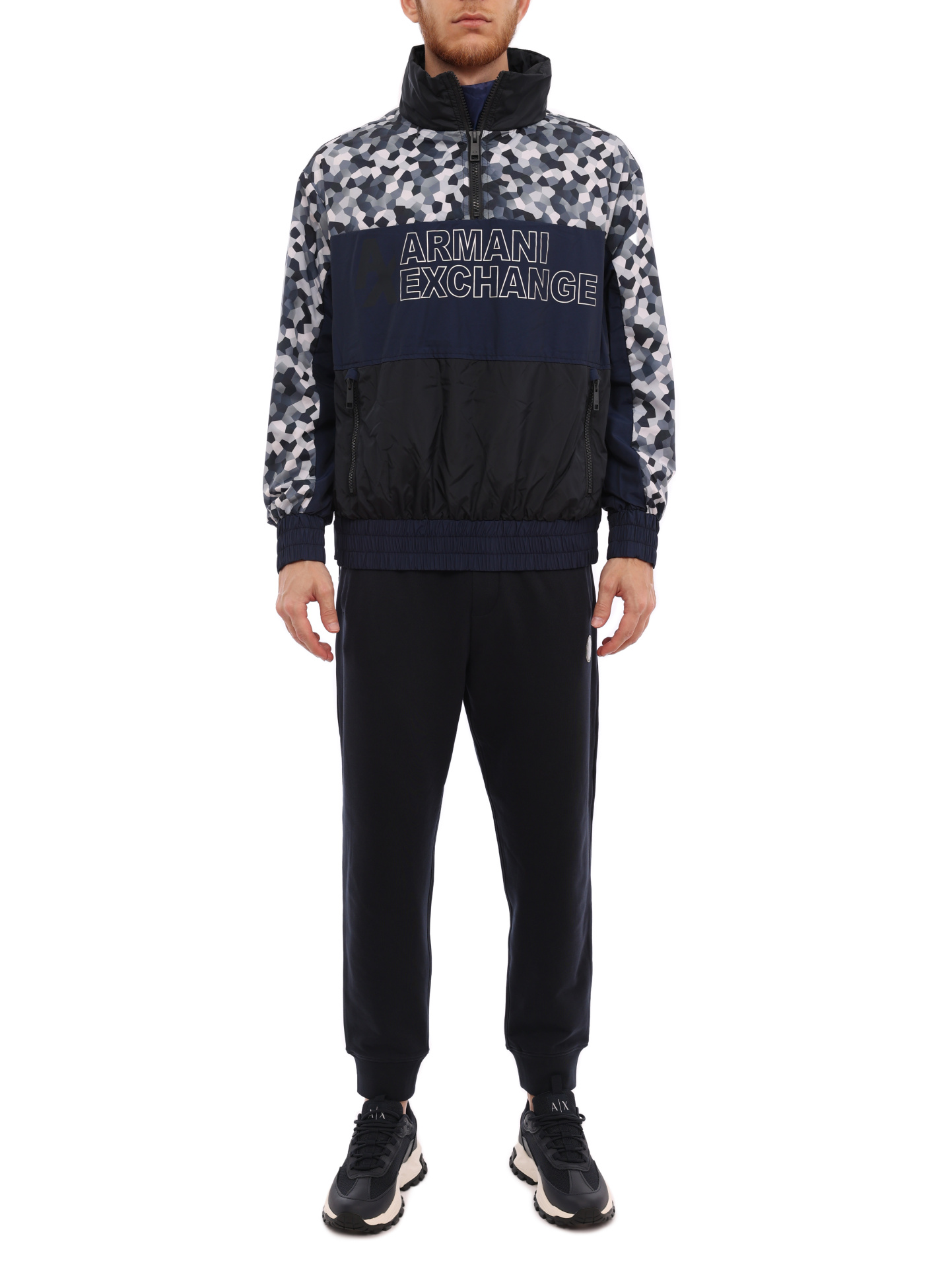 картинка Анорак Armani Exchange 6LZB38 ZNUZZ 4578 комбинированный мужской утеплённый от магазина Verdistore