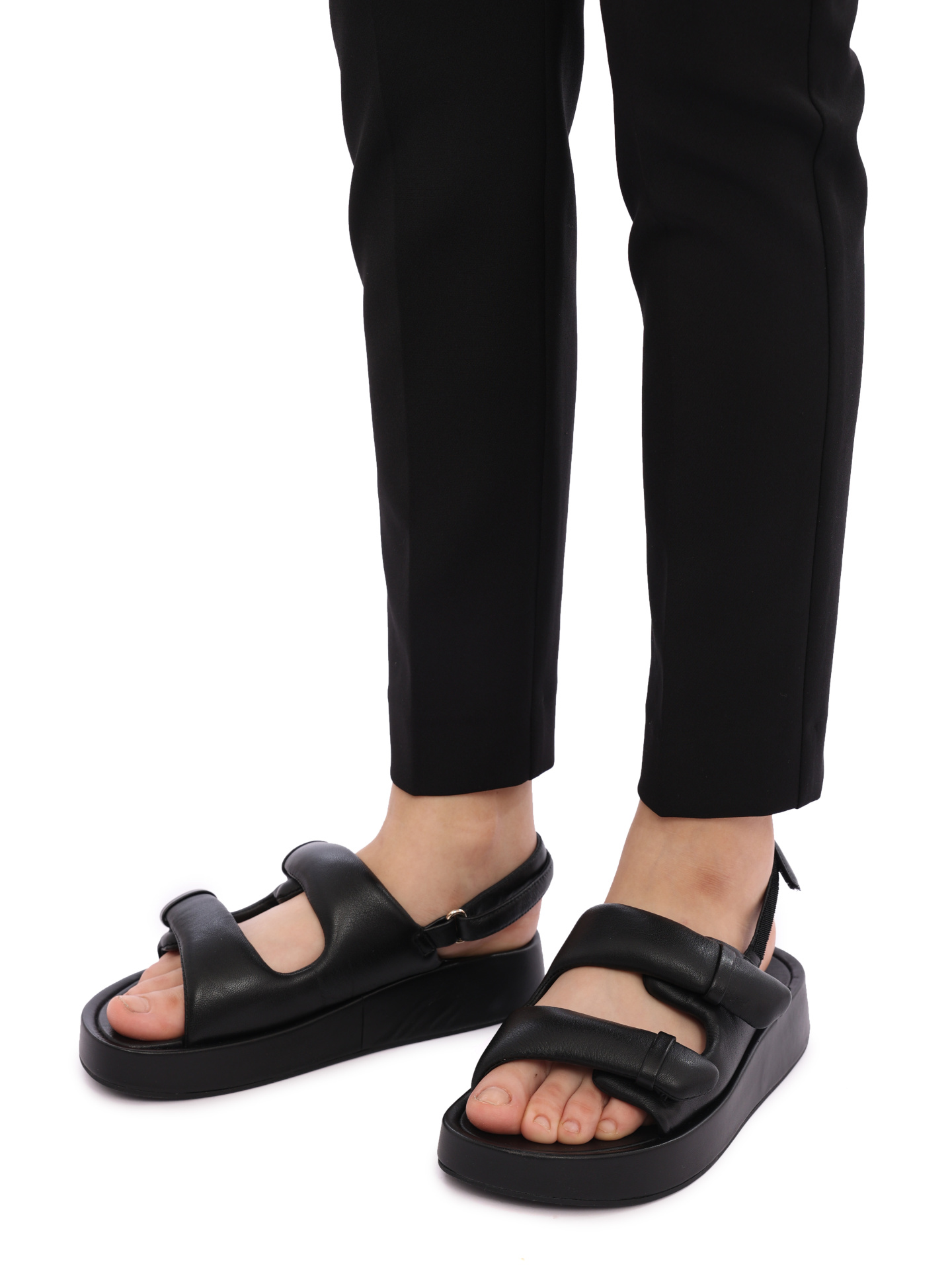 Сандалии ASH 8AH.AH125859.K черные женские дутые — купить в интернет-магазине Verdistore