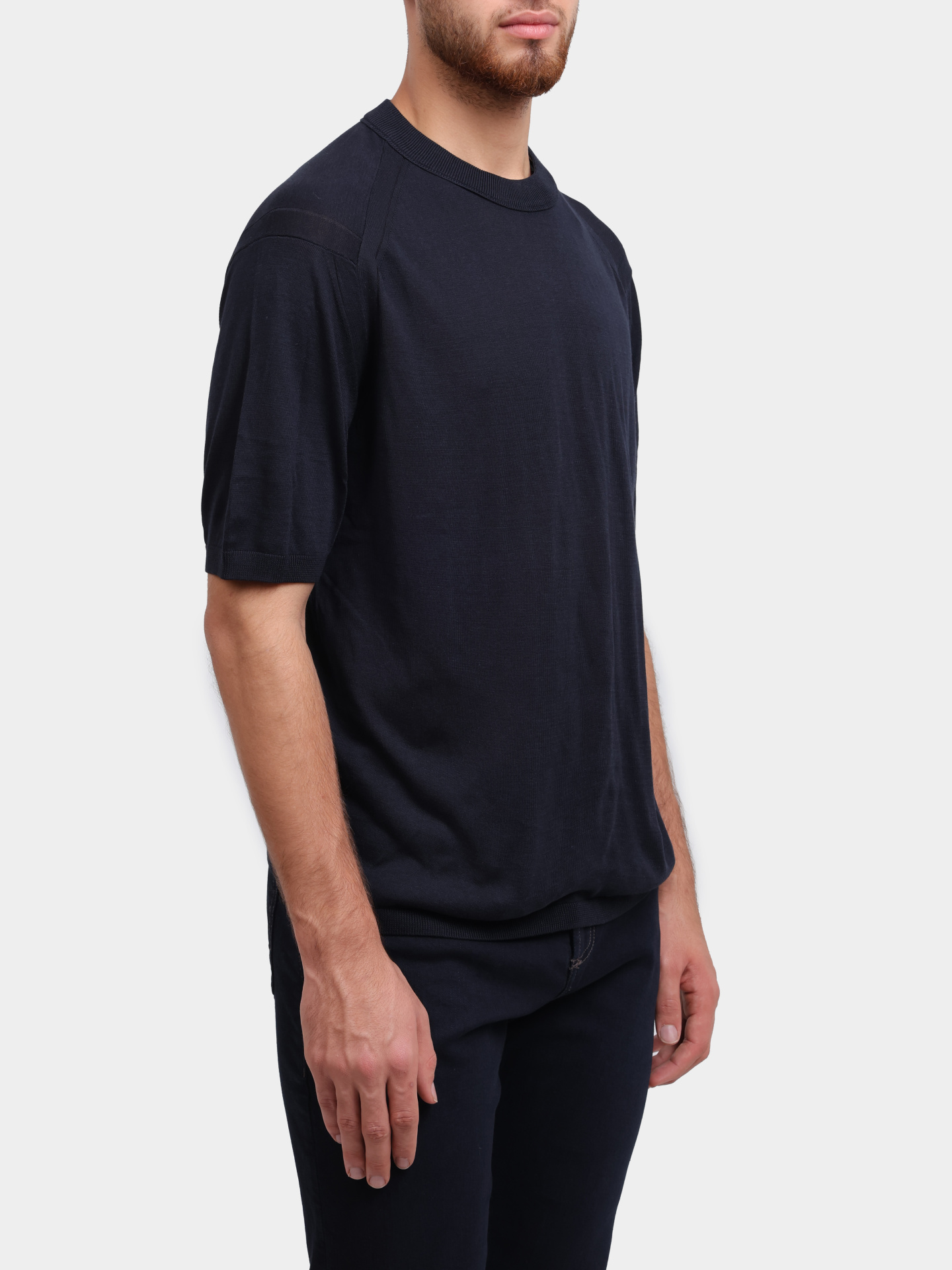 Джемпер Emporio Armani EM000672 AF13907 UB118 темно-синий мужской — купить в интернет-магазине Verdistore