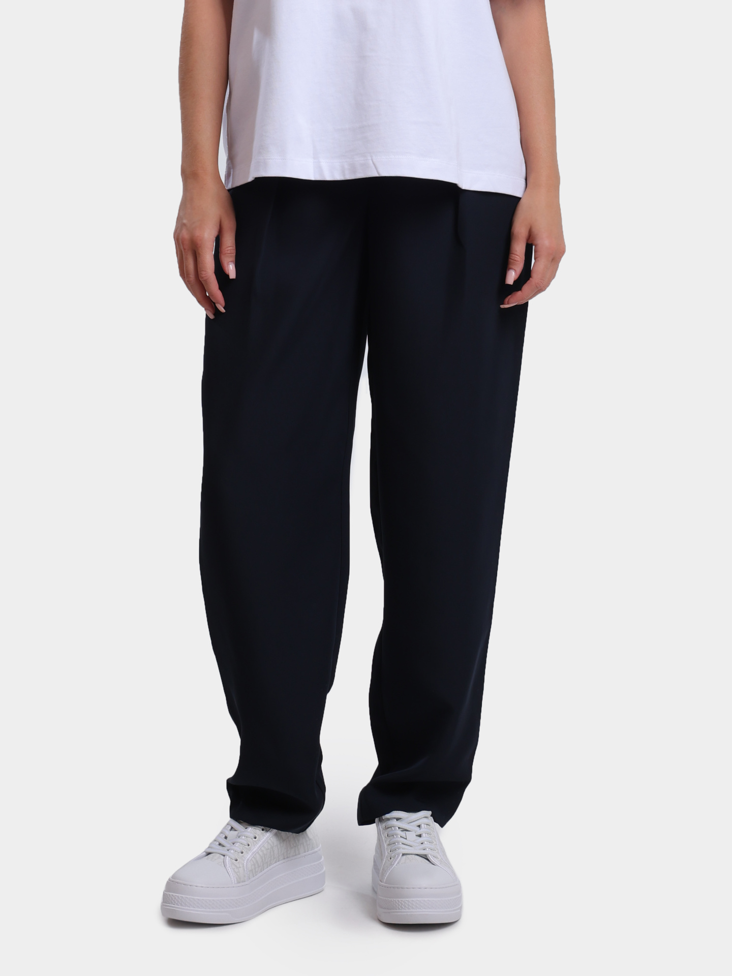 Брюки Armani Exchange XW000449 AF12750 UB100 темно-синие женские — купить в интернет-магазине Verdistore