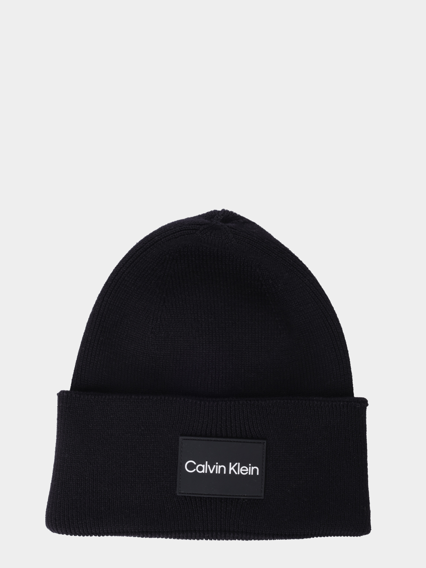 Шапка Calvin Klein K50K510986 черная мужская из хлопка — купить в интернет-магазине Verdistore