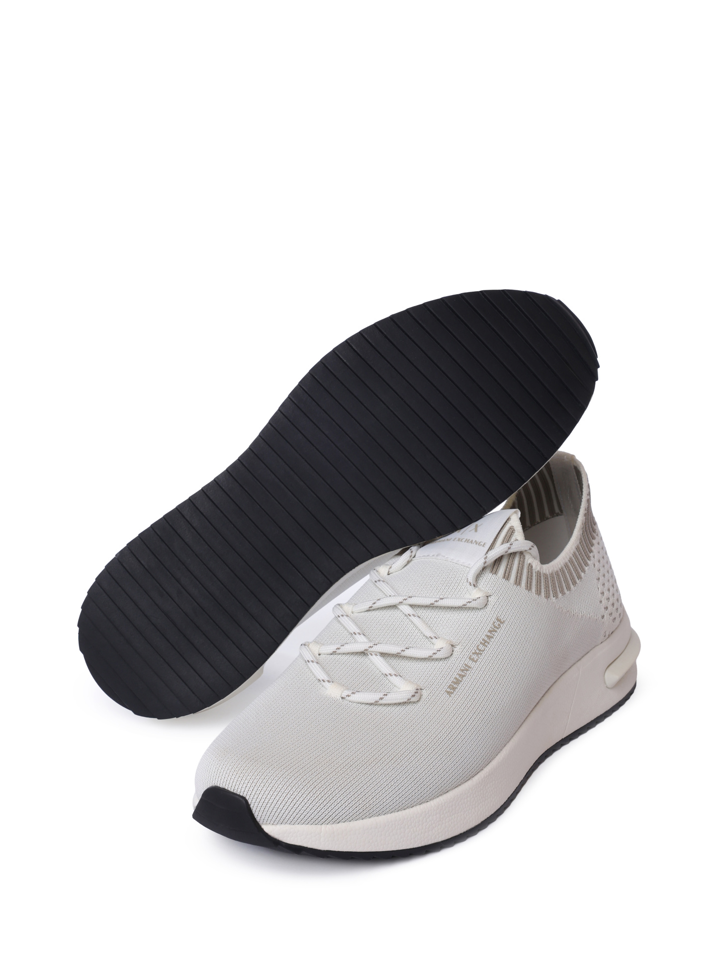 Кроссовки Armani Exchange XUX267 XV900 00894 белые мужские текстильные — купить в интернет-магазине Verdistore