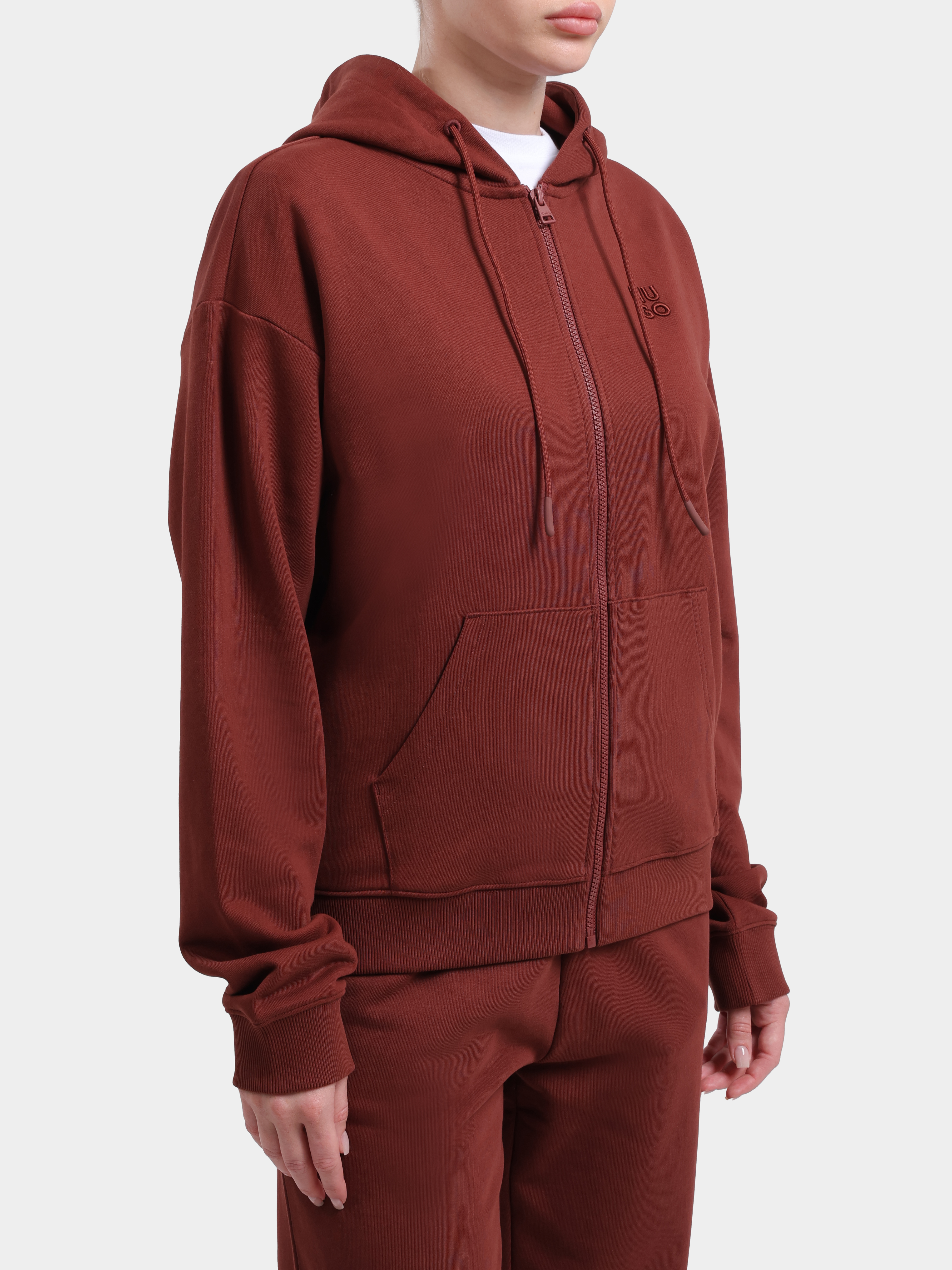Мастерка HUGO RED Dalfine 10249110 01 50535240 904 женская с маленьким логотипом — купить в интернет-магазине Verdistore