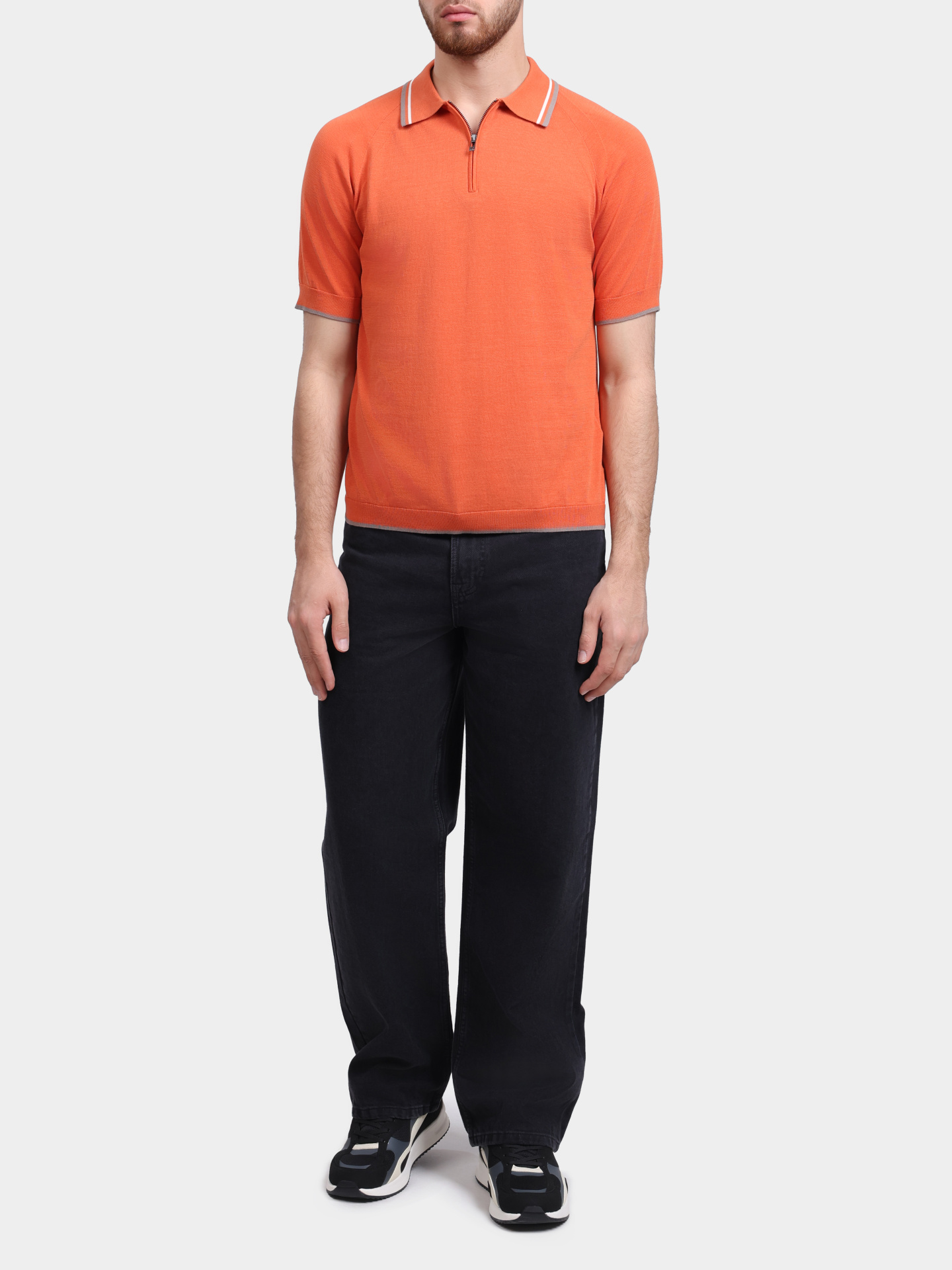 Поло Armani Exchange XM001977 AF20139 U3040 оранжевое мужское — купить в интернет-магазине Verdistore