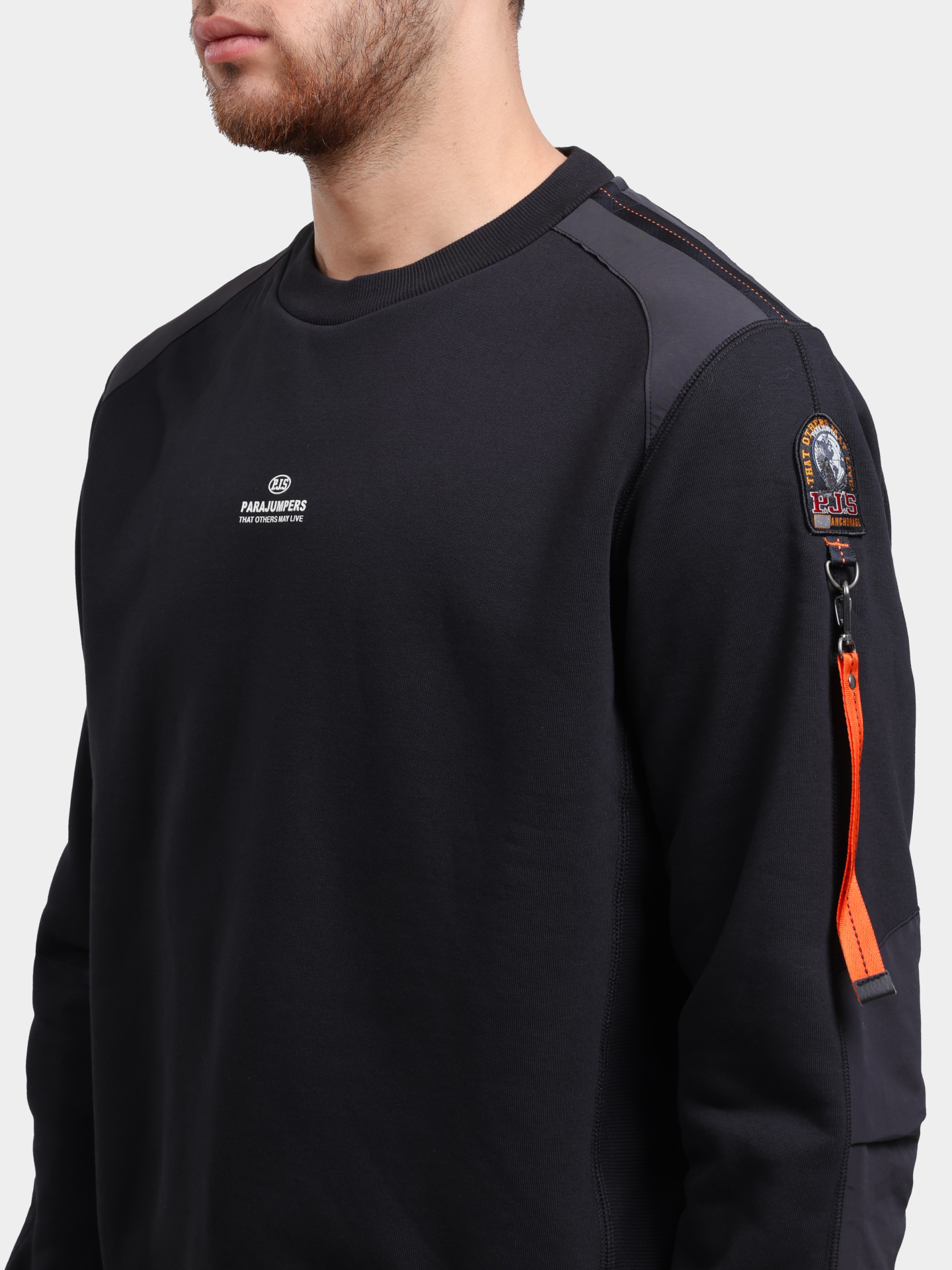 Толстовка Parajumpers SABRE BASIC мужская с логотипом — купить в интернет-магазине Verdistore