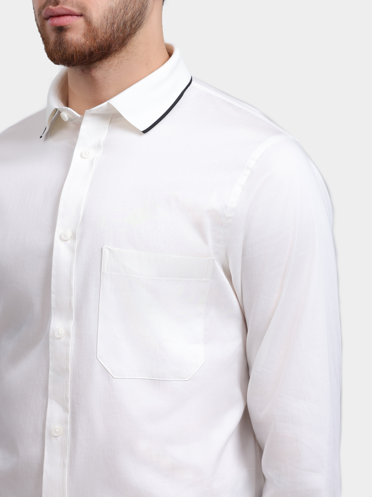 Рубашка Armani Exchange XM001819 AF10192 U0009 белая мужская — купить в интернет-магазине Verdistore