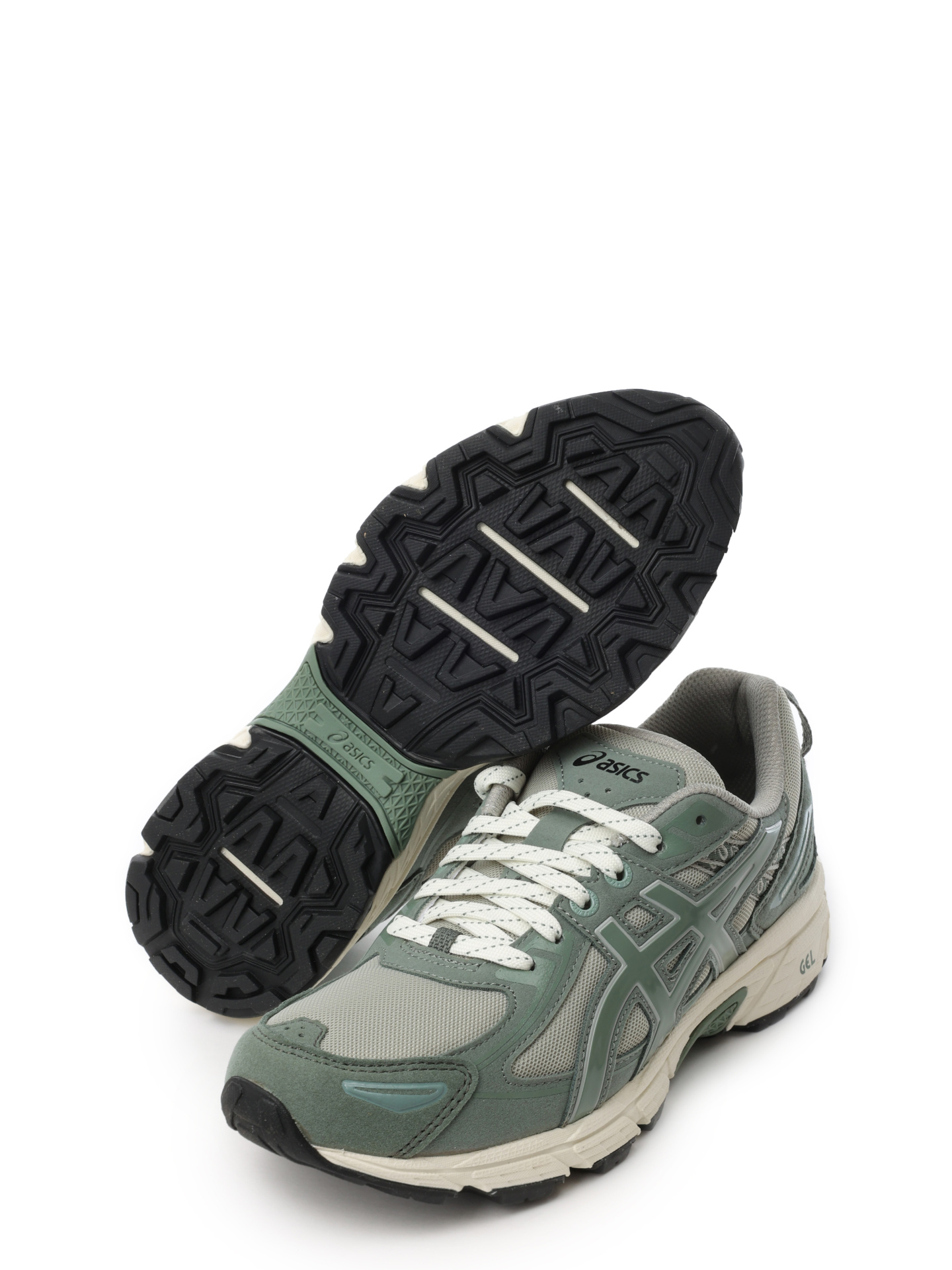 Кроссовки Asics 1203A494 020 зеленые женские с серыми вставками — купить в интернет-магазине Verdistore