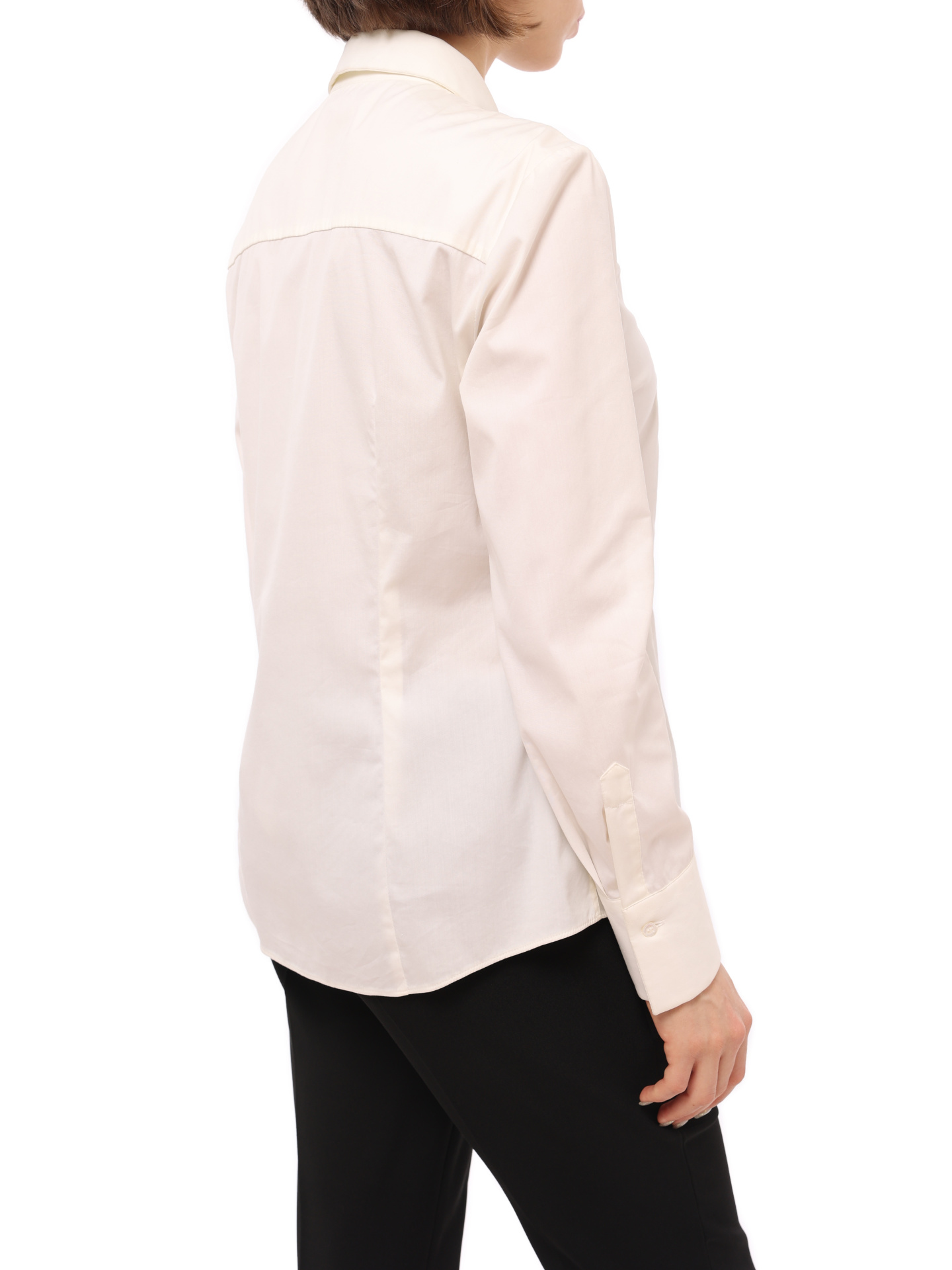 Блузка Brunello Cucinelli M009157M16 белая женская из хлопка — купить в интернет-магазине Verdistore