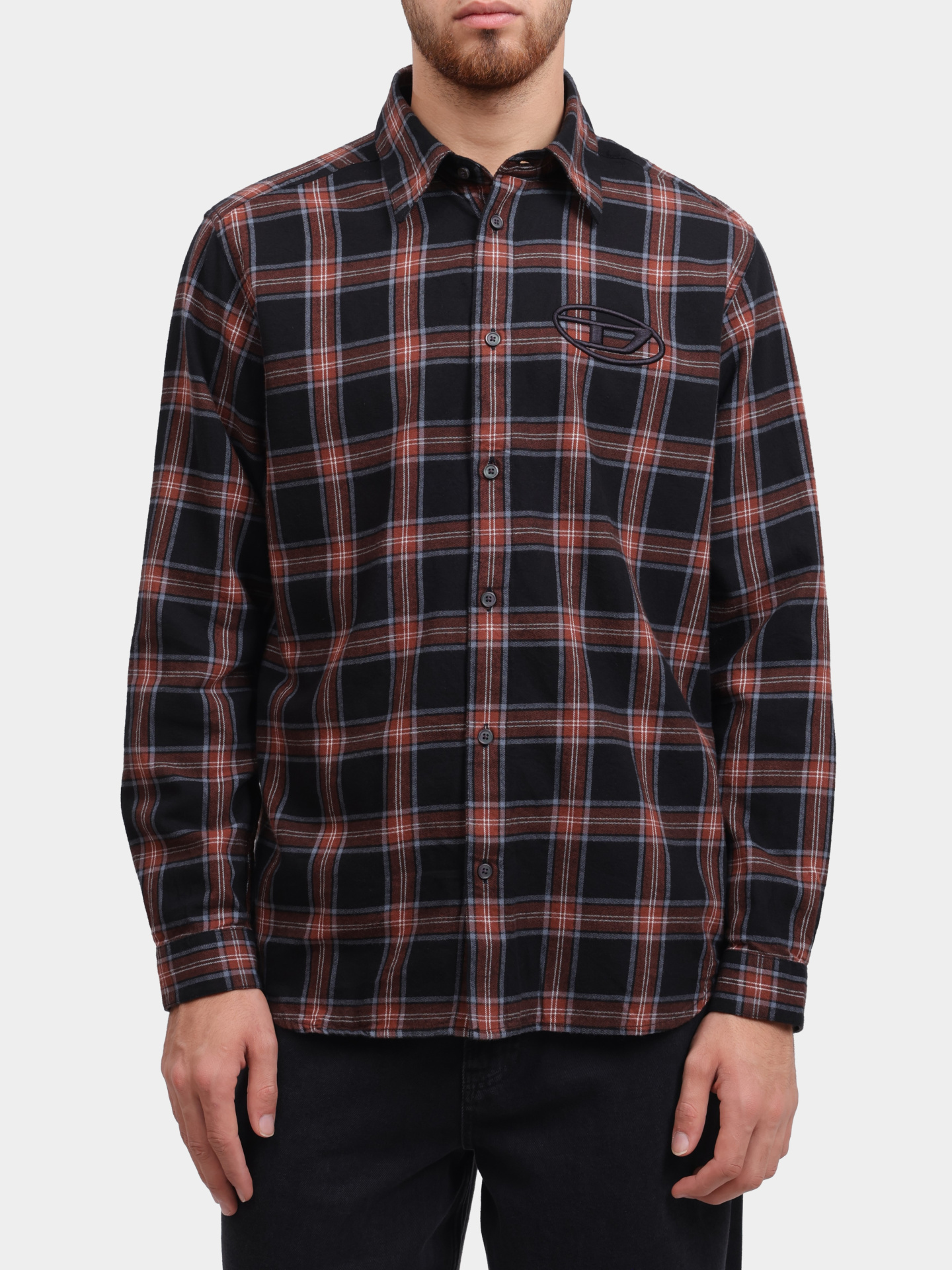 Рубашка Diesel A194450AJFI9XX клетчатая мужская — купить в интернет-магазине Verdistore