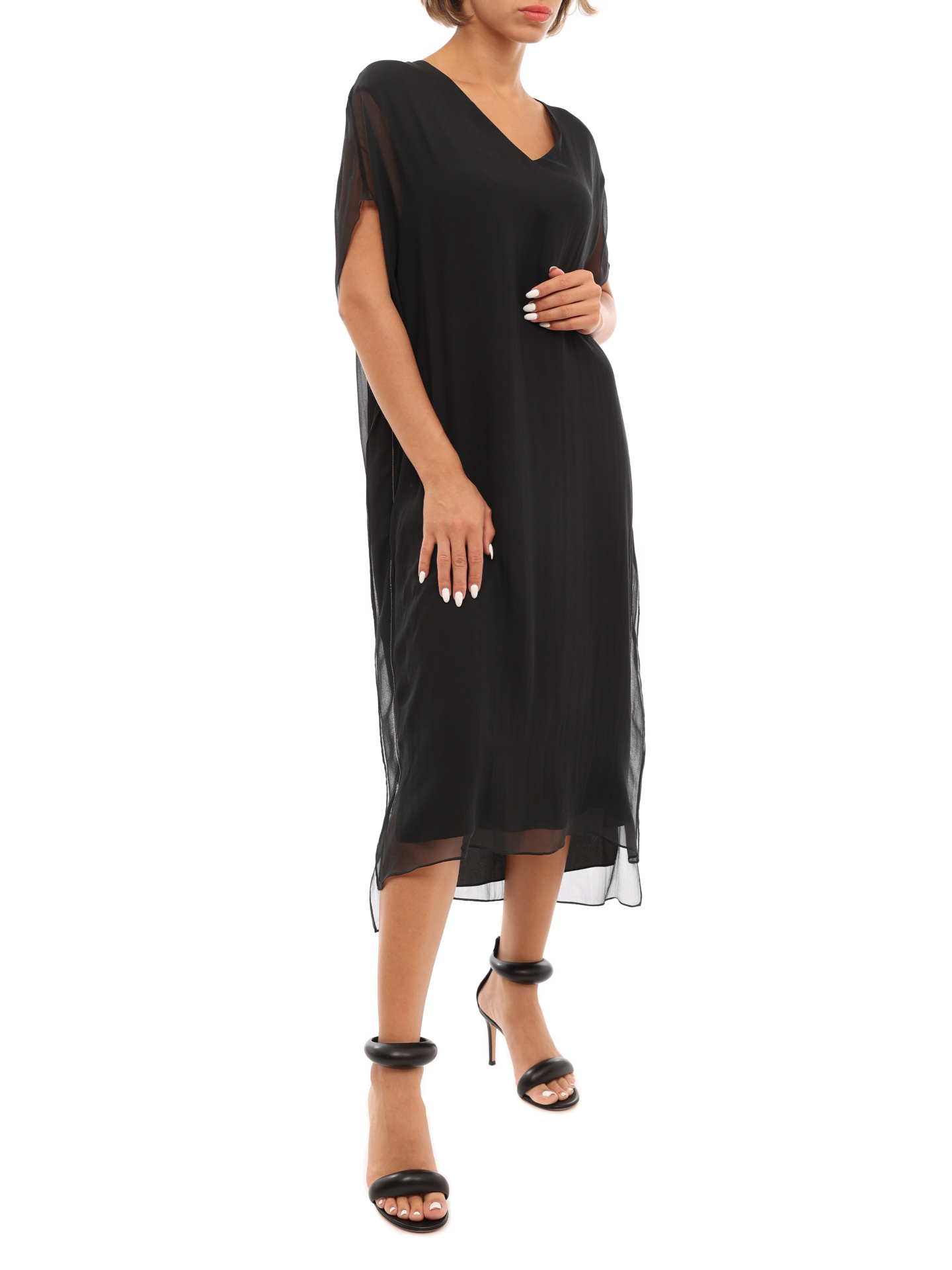 Платье Brunello Cucinelli MA928AF571 C2355 черное женское — купить в интернет-магазине Verdistore