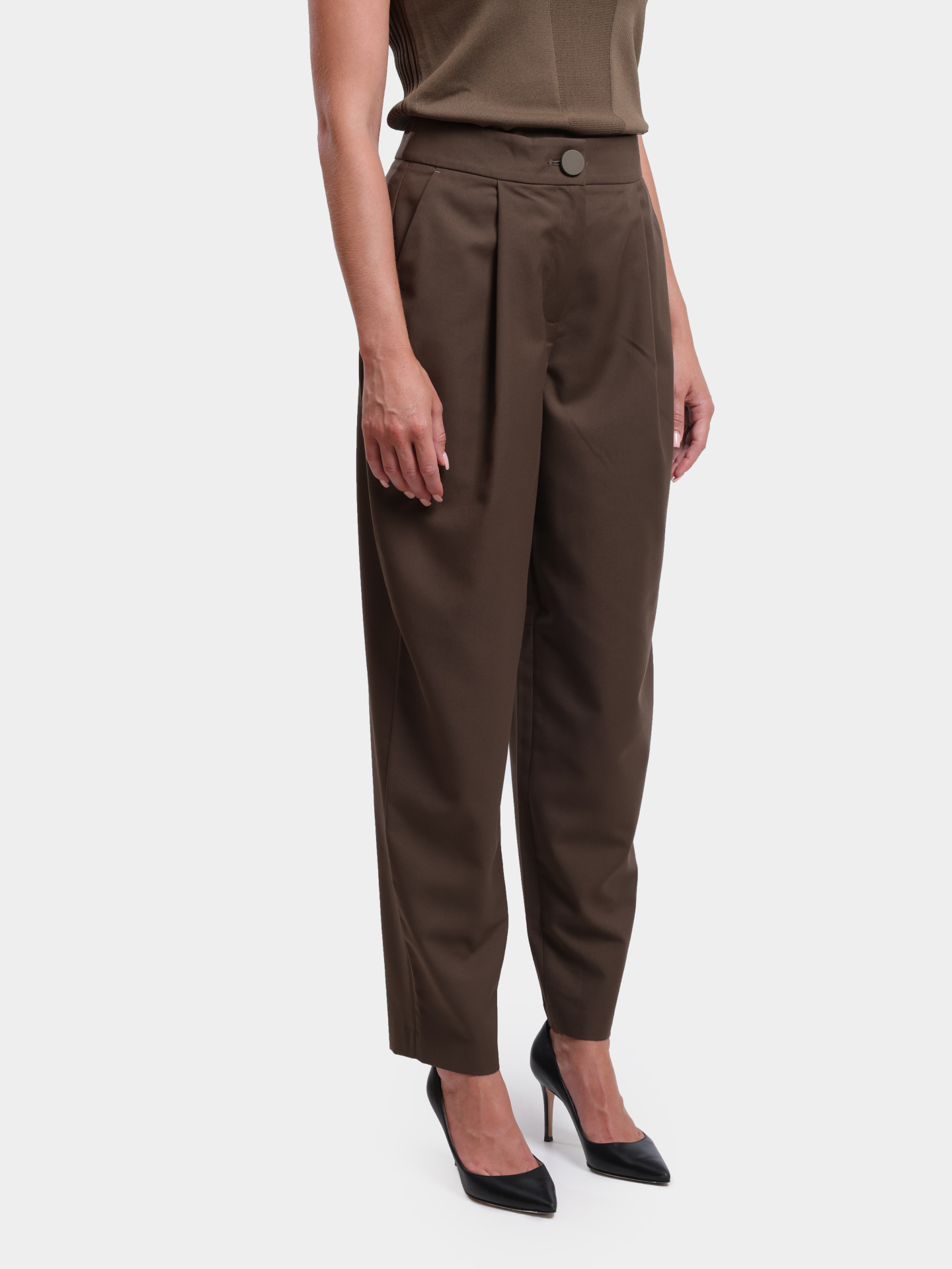 Брюки Armani Exchange XW000222 AF10855 U6199 коричневые женские — купить в интернет-магазине Verdistore