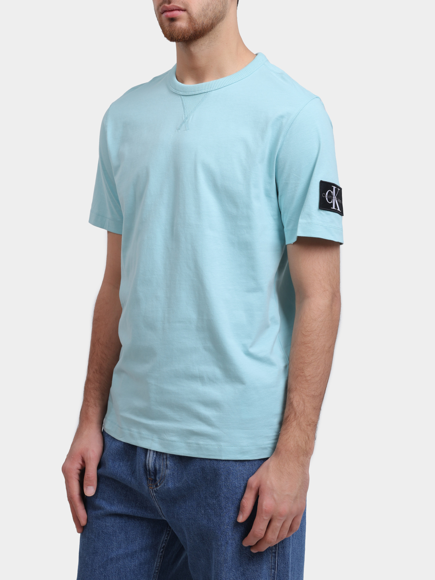 Футболка Calvin Klein Jeans J30J323484 MR5 хлопковая мужская — купить в интернет-магазине Verdistore