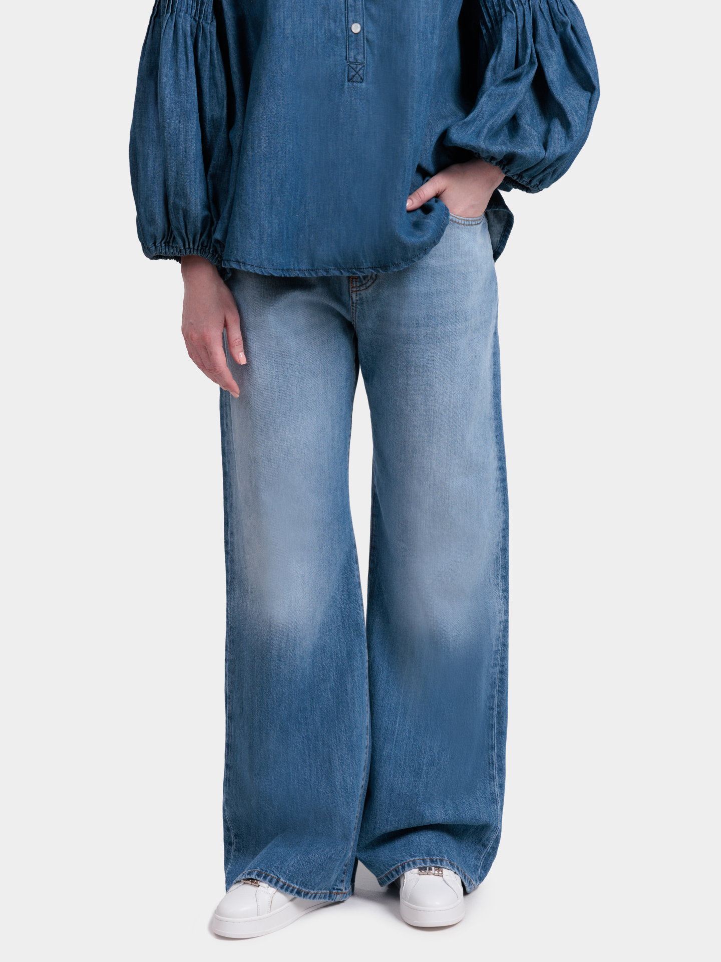 Джинсы Pinko 101733 A323 PJO голубые женские — купить в интернет-магазине Verdistore