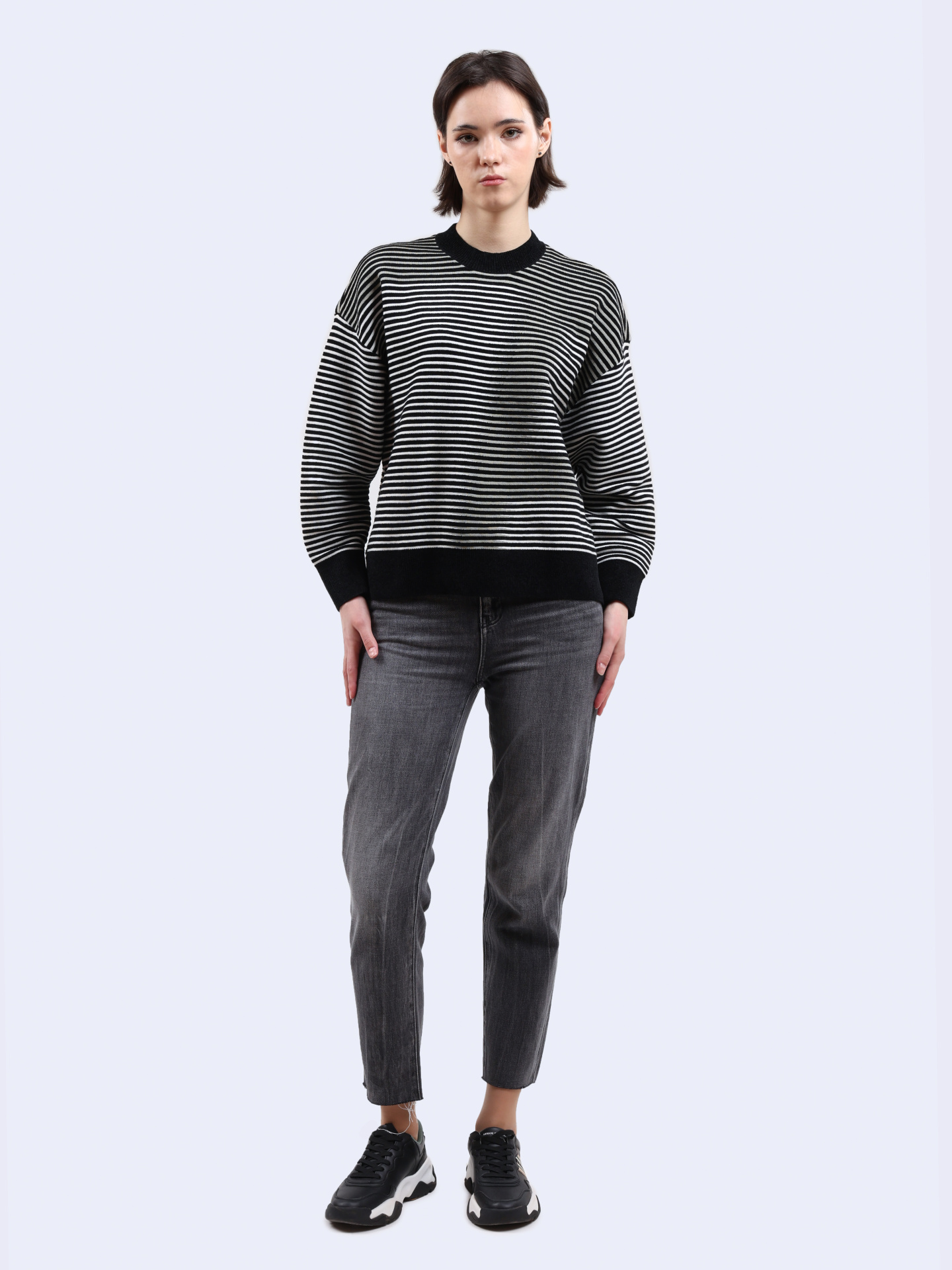 Джинсы Armani Exchange 6DYJ16 Y18OZ 0903 серые женские — купить в интернет-магазине Verdistore