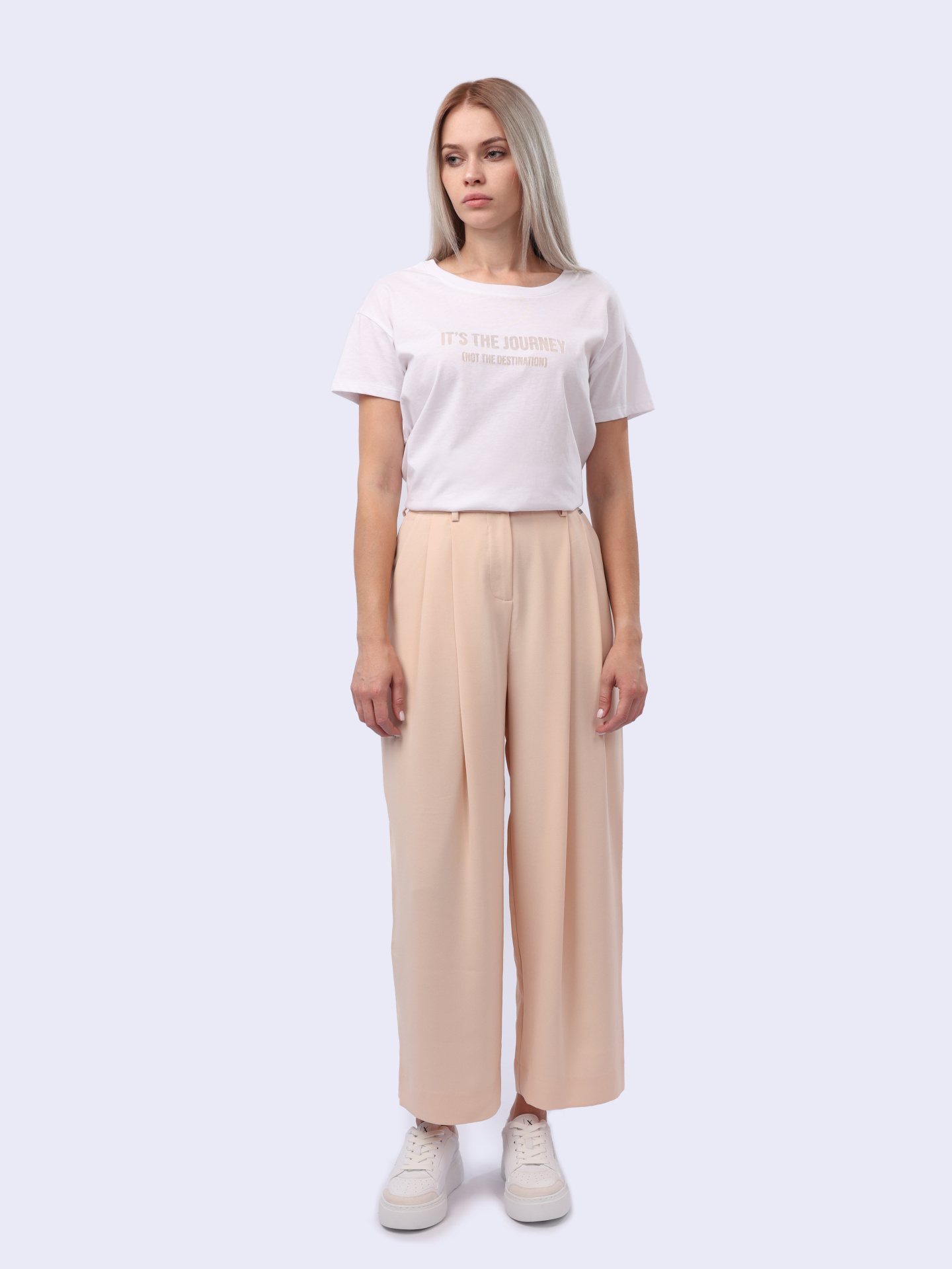 Брюки Armani Exchange 3DYP05 YN9JZ 14BD пудровые женские — купить в интернет-магазине Verdistore